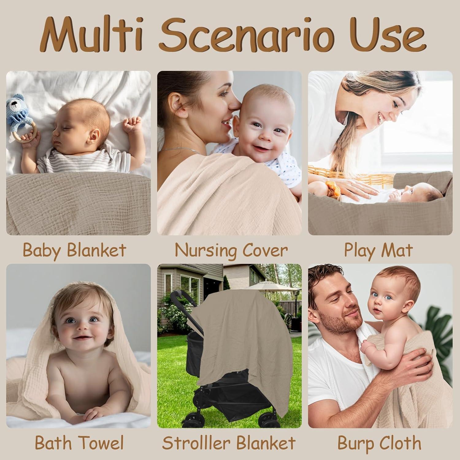 Mantas de Muselina Breebleep 120x120 cm 2 Piezas Algodón