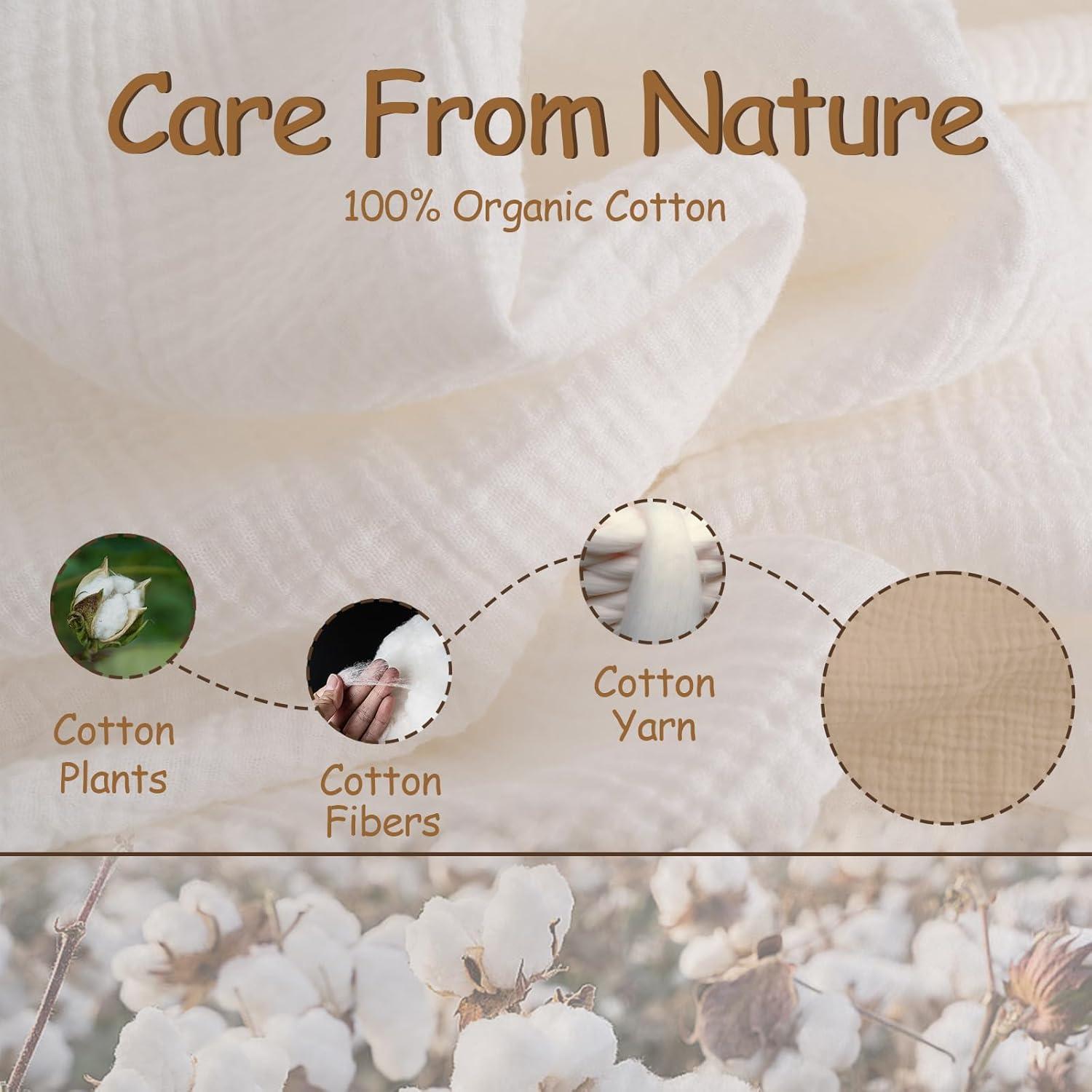 Mantas de Muselina Breebleep 120x120 cm 2 Piezas Algodón