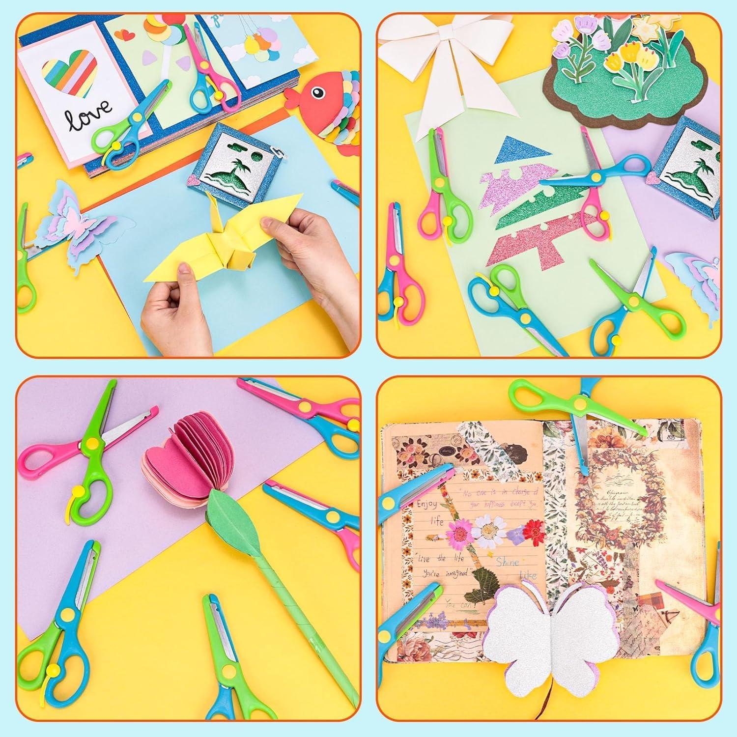 Tijeras de Seguridad LOVESTOWN para Niños 6 Piezas Ergonómicas