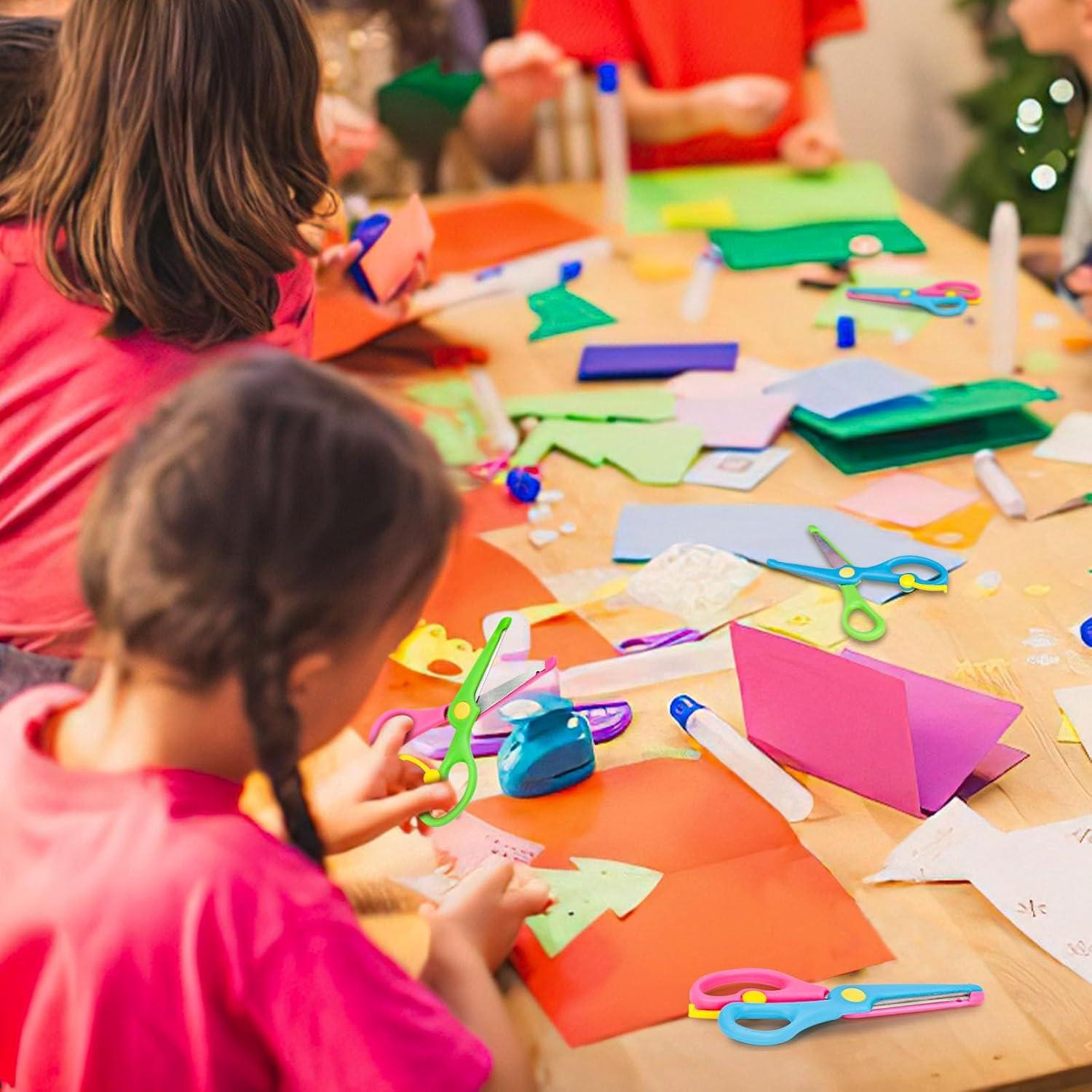 Tijeras de Seguridad LOVESTOWN para Niños 6 Piezas Ergonómicas