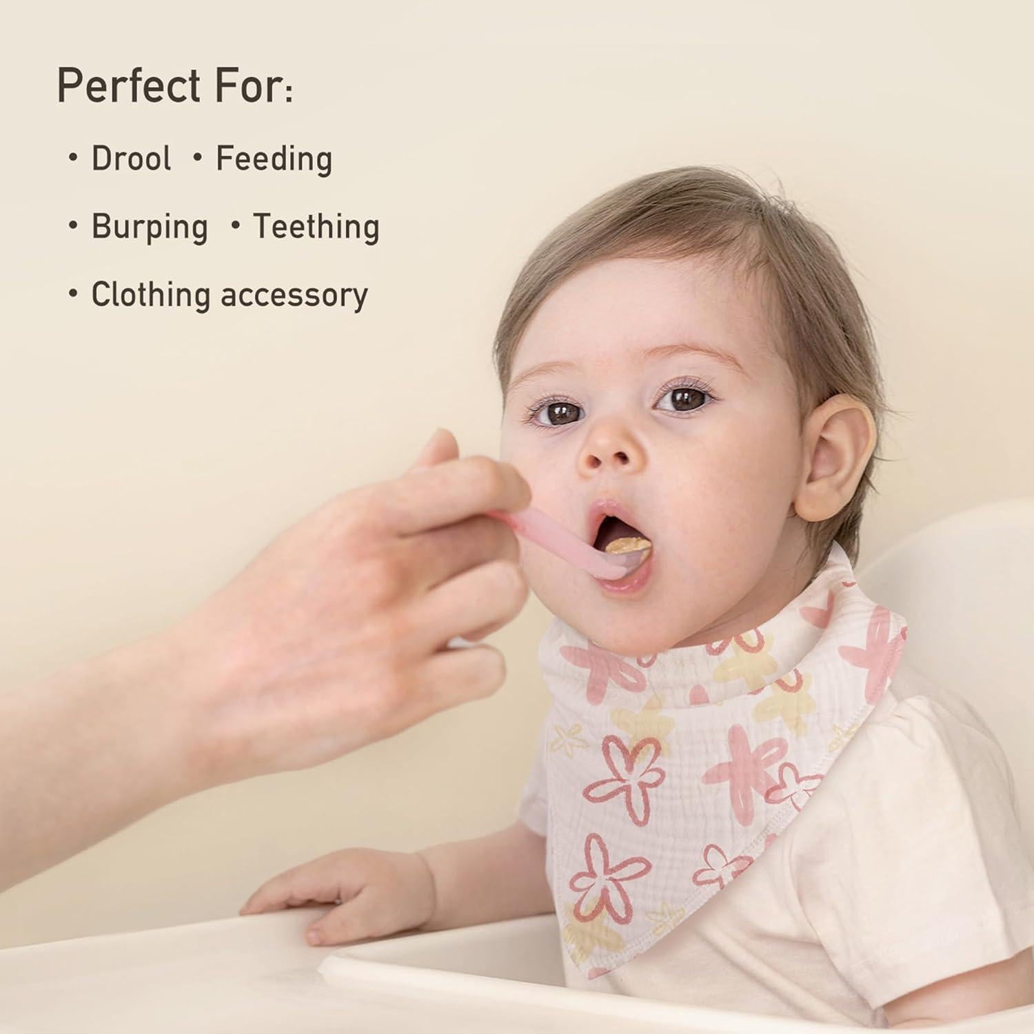 Baberos de Muselina Civarua Kids 8 Pack Suaves y Absorbentes