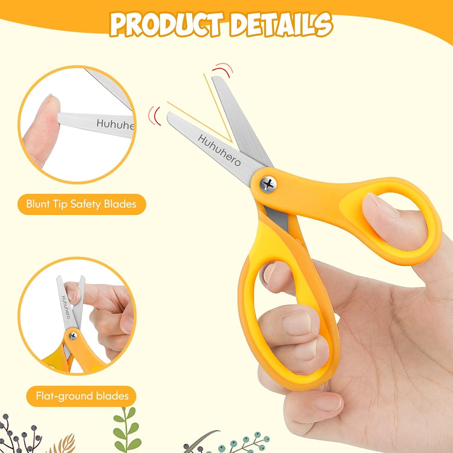 Tijeras de Seguridad Huhuhero para Niños 12.7 cm - Paquete de 4