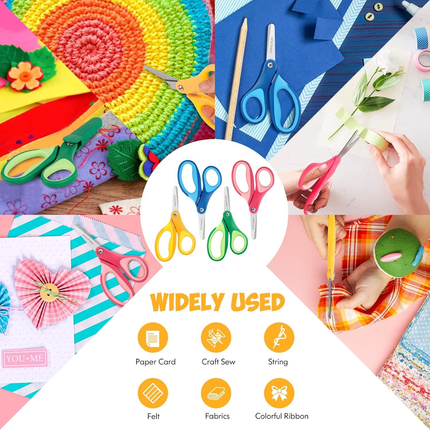 Tijeras de Seguridad Huhuhero para Niños 12.7 cm - Paquete de 4