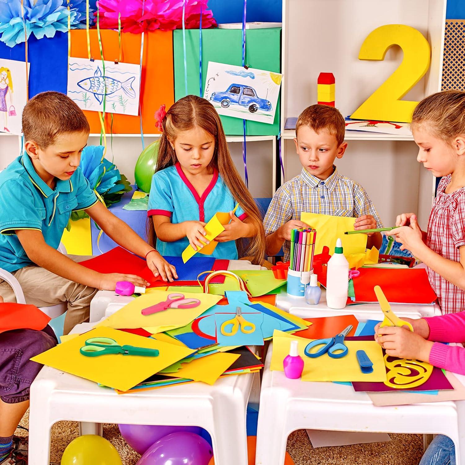 Tijeras de Seguridad Huhuhero para Niños 12.7 cm - Paquete de 4