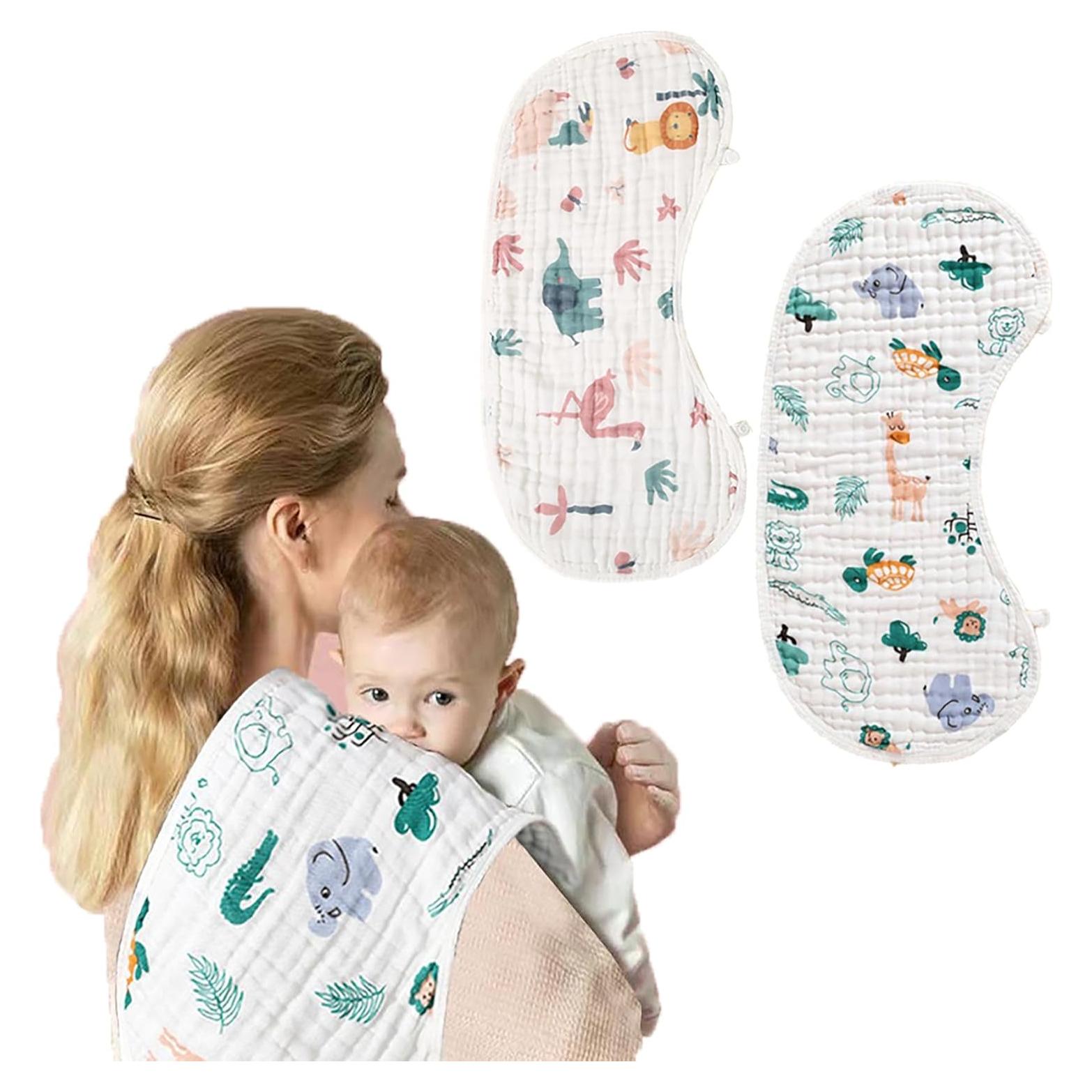 Paños de Eructo ZIXNEXKOO - 2 Unidades 100% Algodón Orgánico