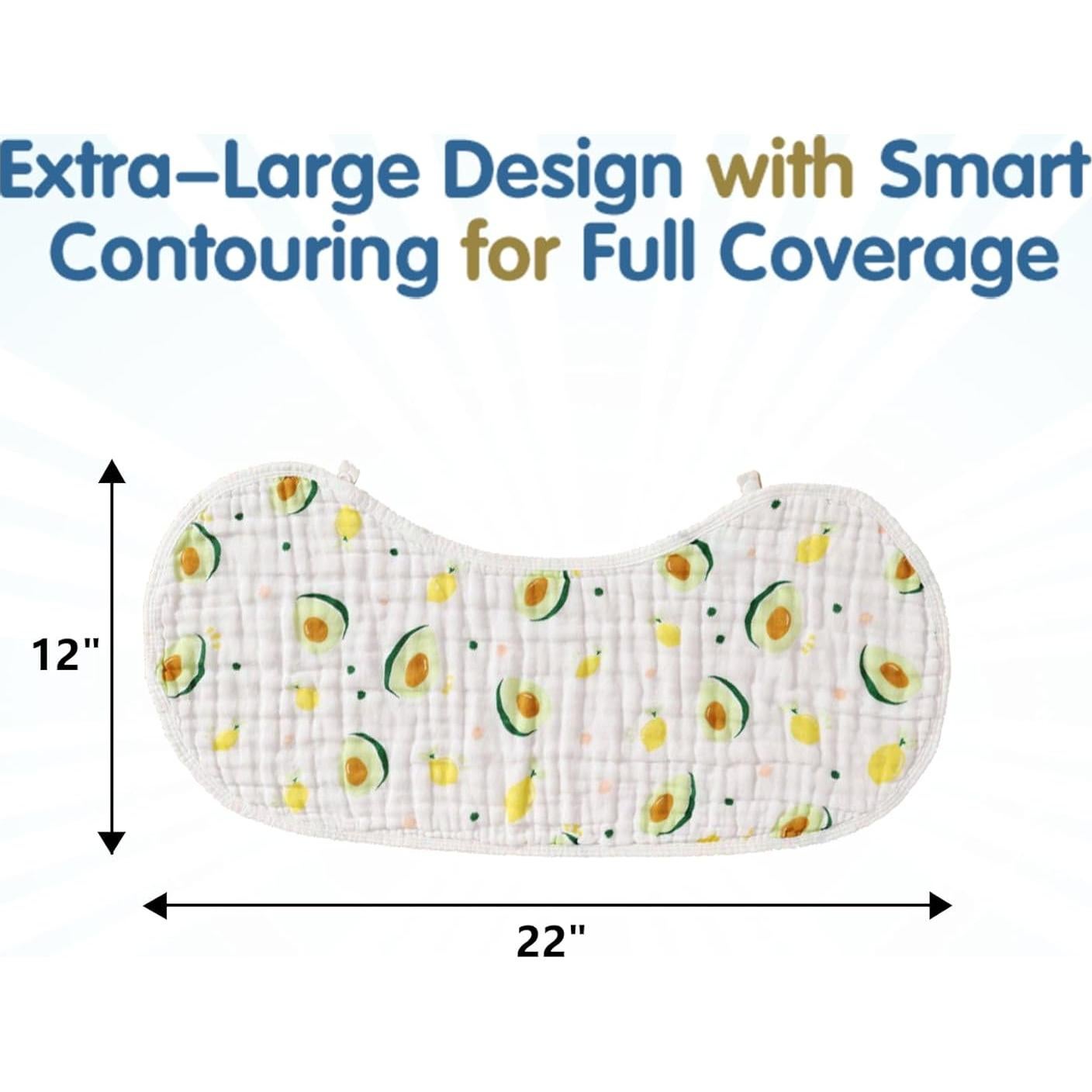Paños de Eructo ZIXNEXKOO - 2 Unidades 100% Algodón Orgánico