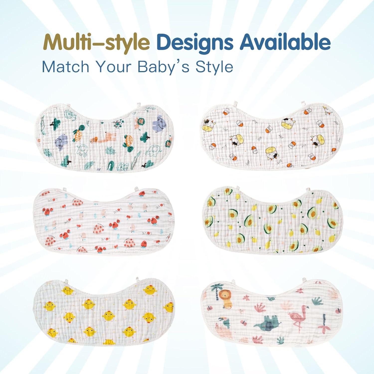 Paños de Eructo ZIXNEXKOO - 2 Unidades 100% Algodón Orgánico