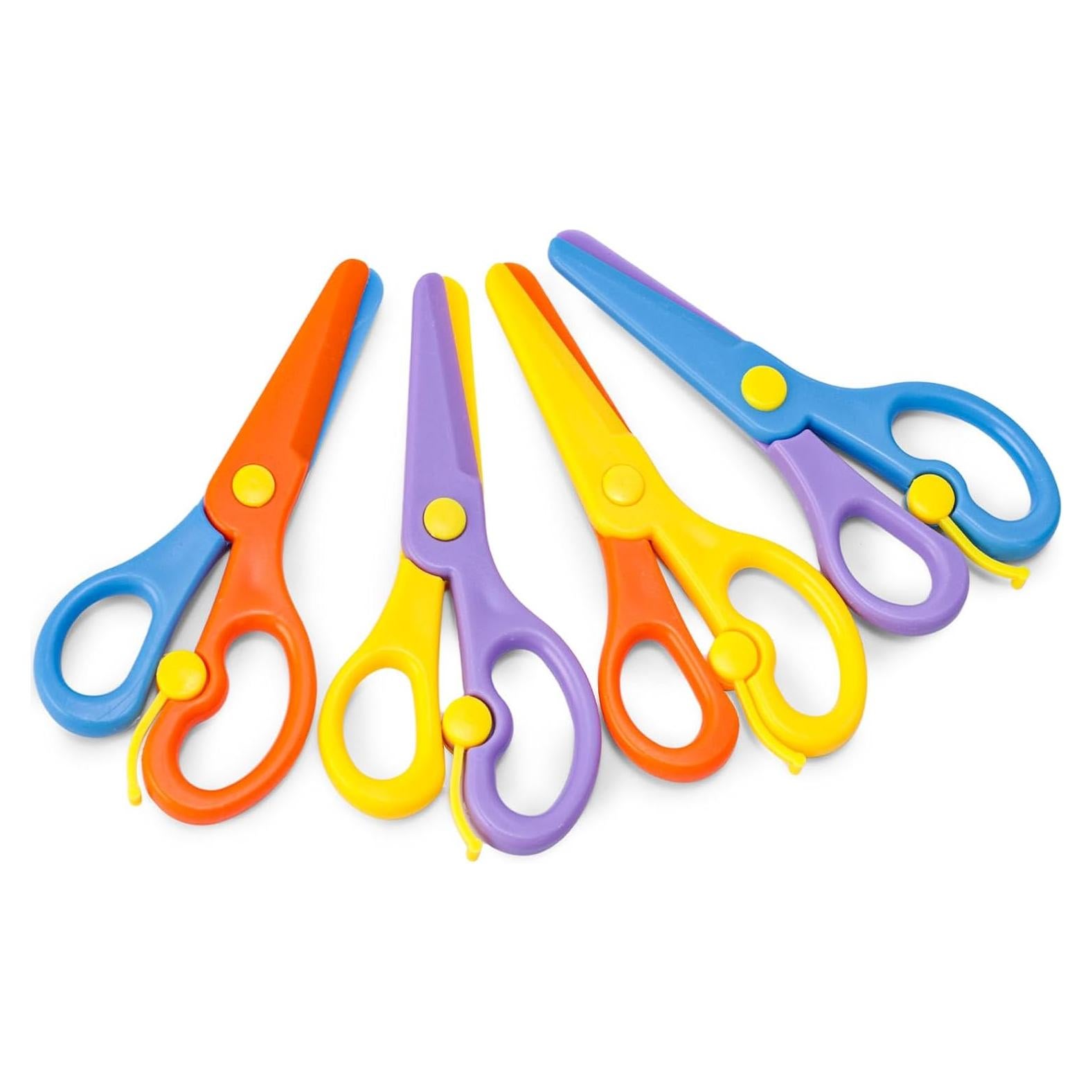 Tijeras de Seguridad LovesTown para Niños 4PCS Punta Romo