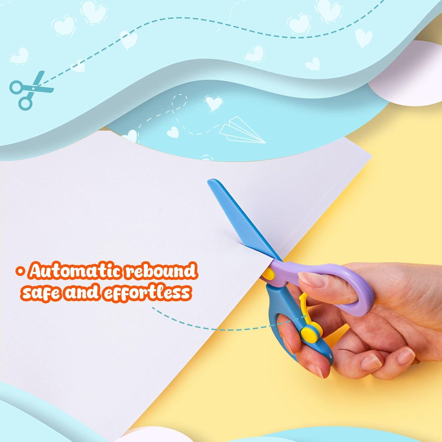 Tijeras de Seguridad LovesTown para Niños 4PCS Punta Romo