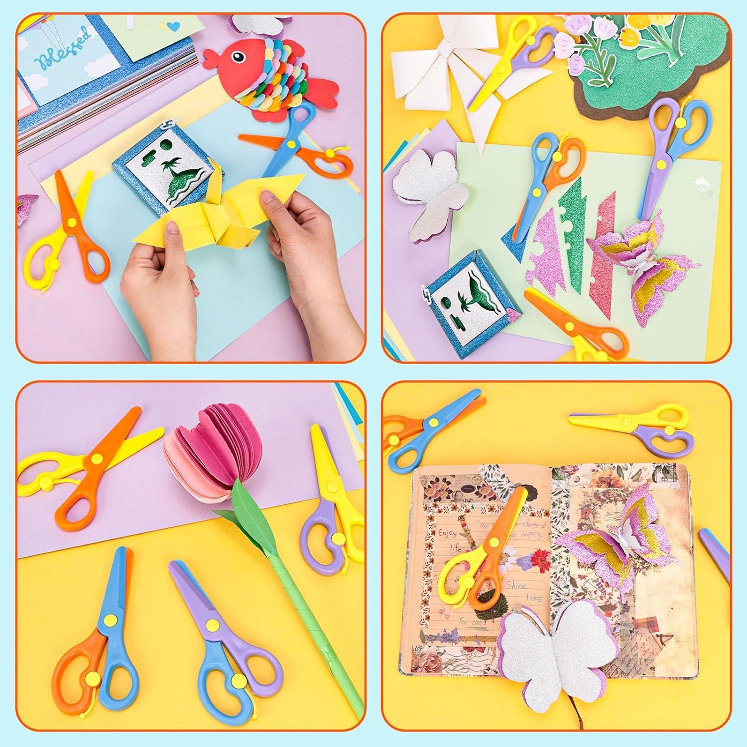 Tijeras de Seguridad LovesTown para Niños 4PCS Punta Romo