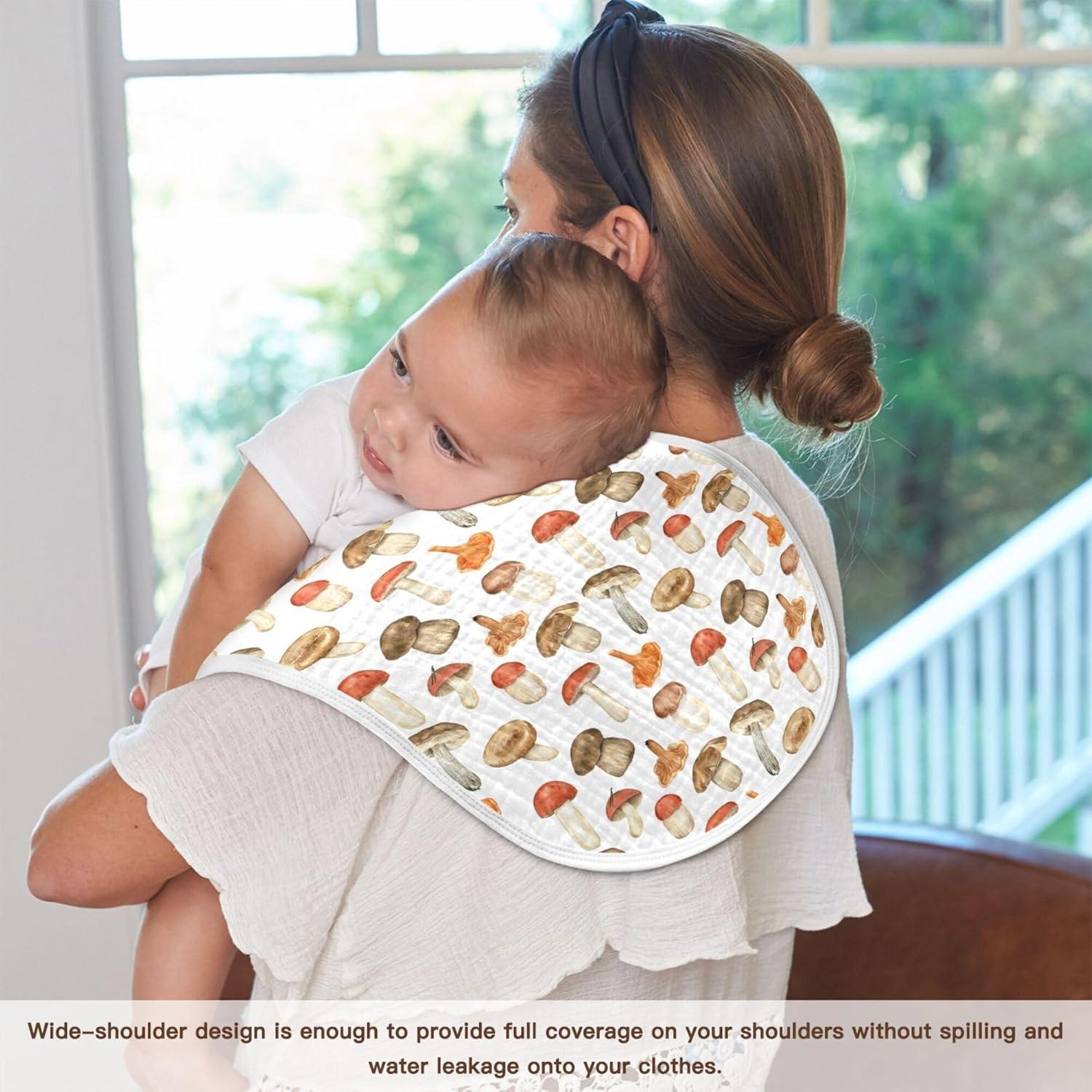 Paños de Eructo KICPOAY 100% Algodón 56x28 cm 2 Piezas