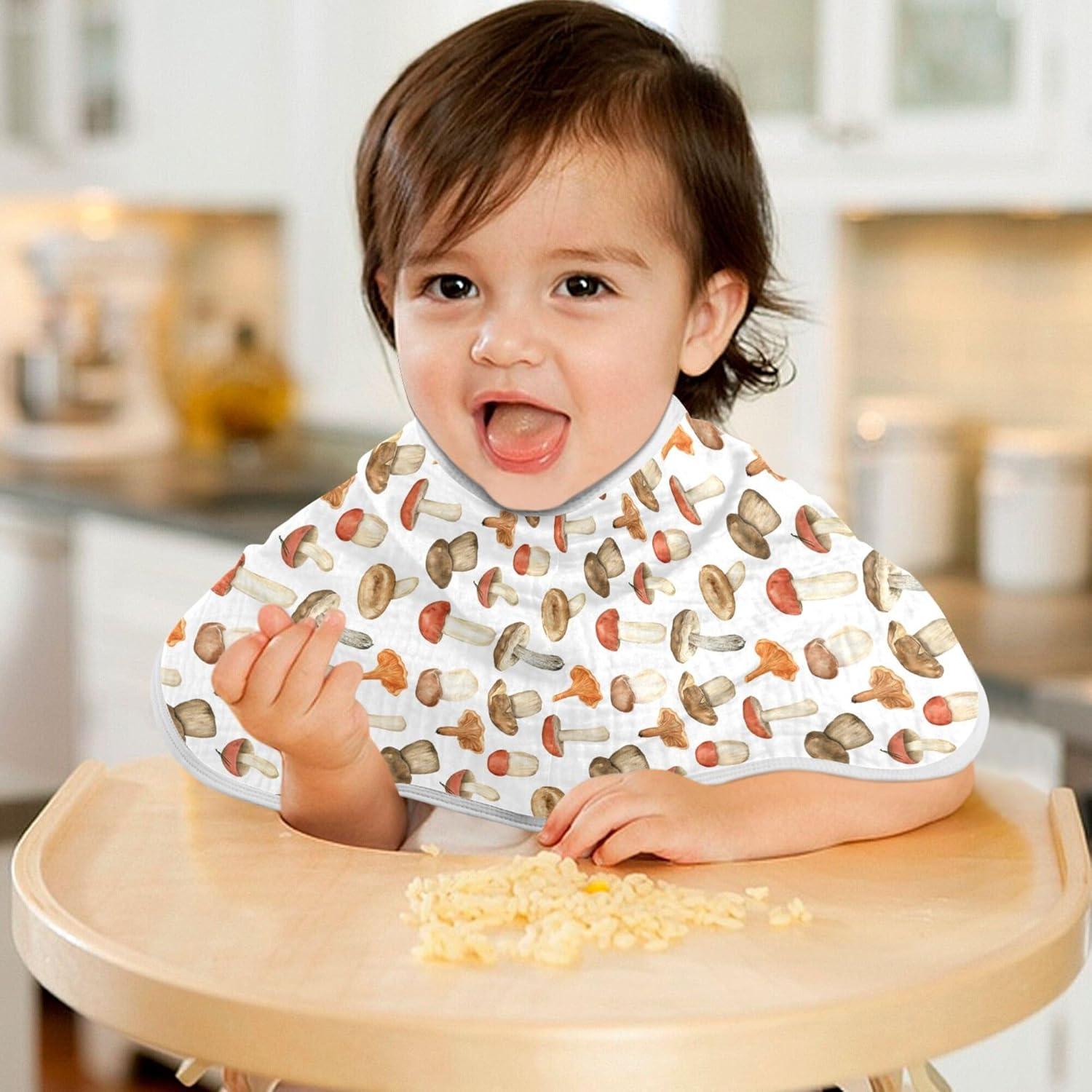 Paños de Eructo KICPOAY 100% Algodón 56x28 cm 2 Piezas