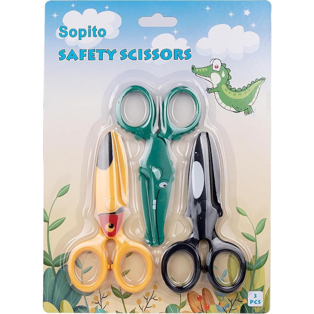 Tijeras para Niños Sopito 3PCS Animales Lindos 12x6.3cm