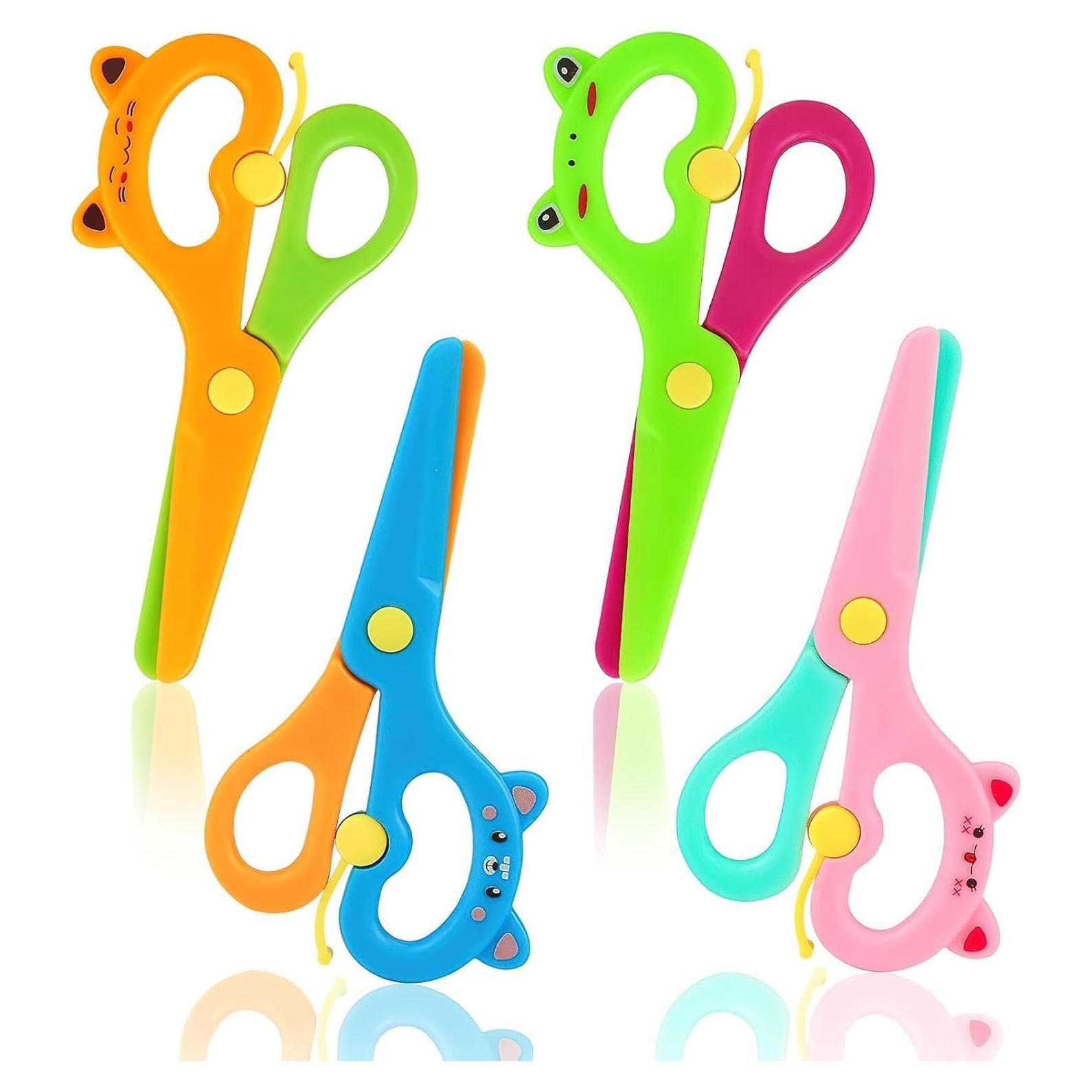 Tijeras de Seguridad LOVESTOWN para Niños 4 Piezas Multicolor