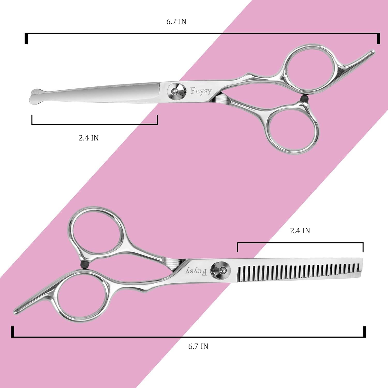 Juego de Tijeras de Corte y Desbaste para Niños Fcysy 8 Piezas