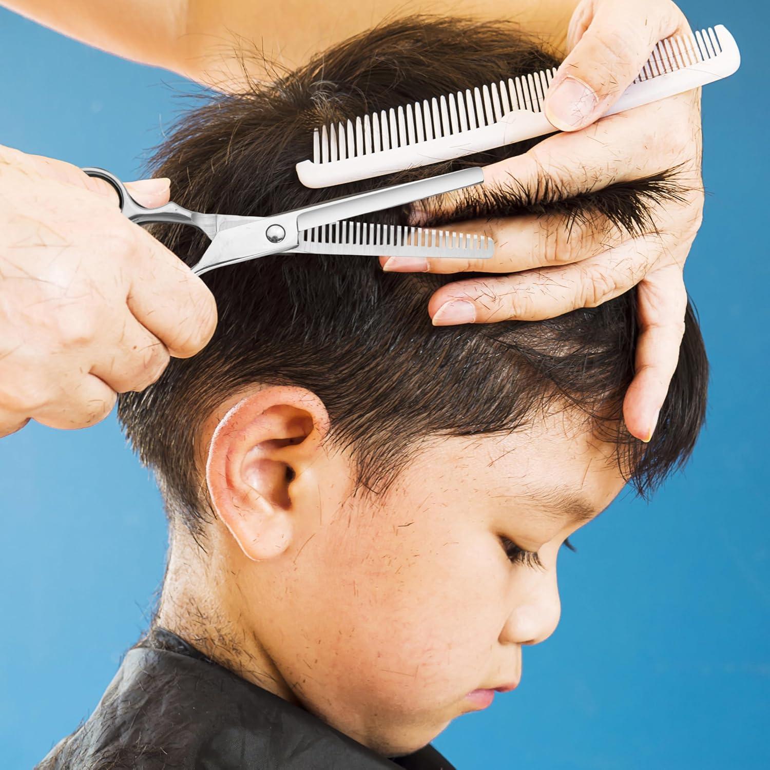 Juego de Tijeras de Corte y Desbaste para Niños Fcysy 8 Piezas