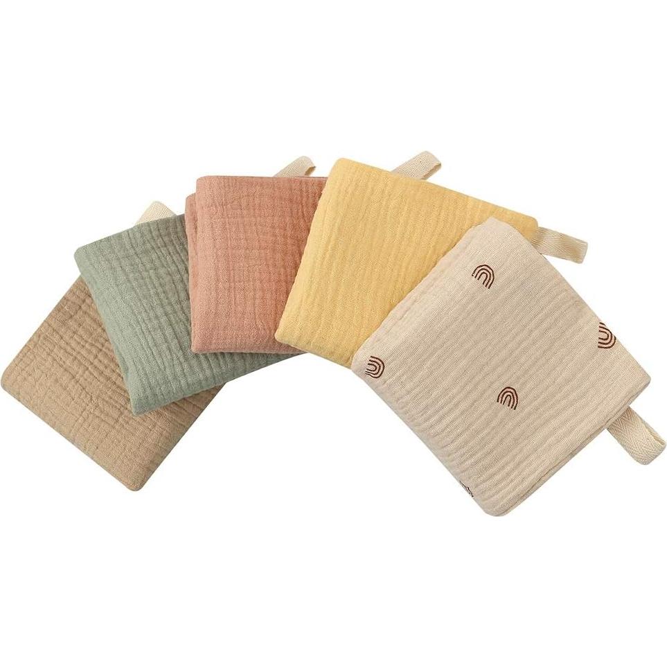 Paños de Muselina para Bebés MGBISYI - 5 Piezas 23x23cm