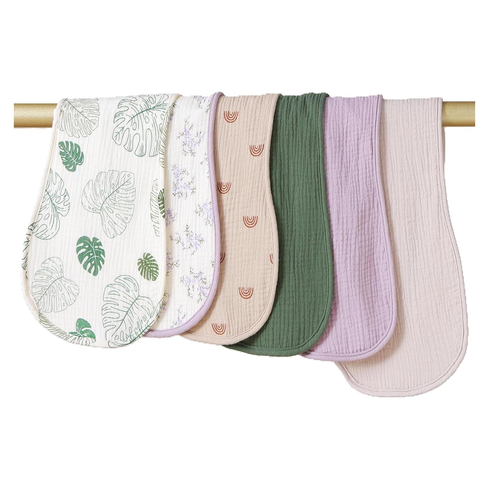 Toallas para Eructar Zdolmy 100% Algodón 6 Piezas Multi