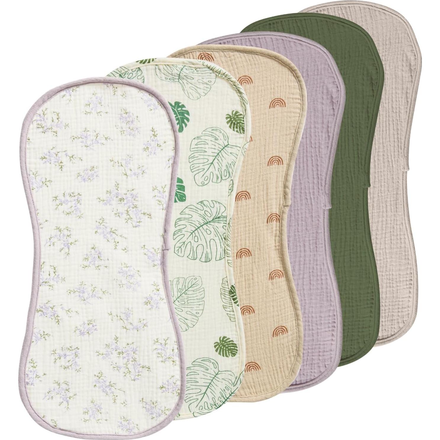 Toallas para Eructar Zdolmy 100% Algodón 6 Piezas Multi