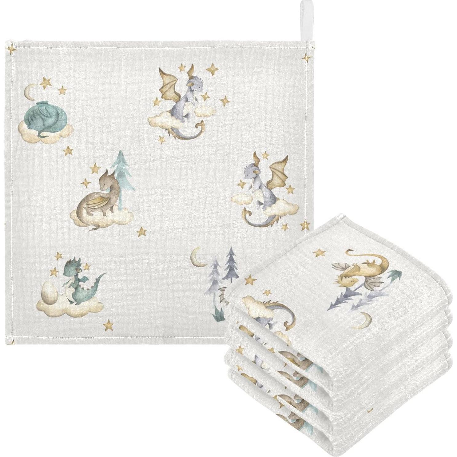 Paños de Muselina para Bebés vvfelixl 30x30 cm 3 Piezas