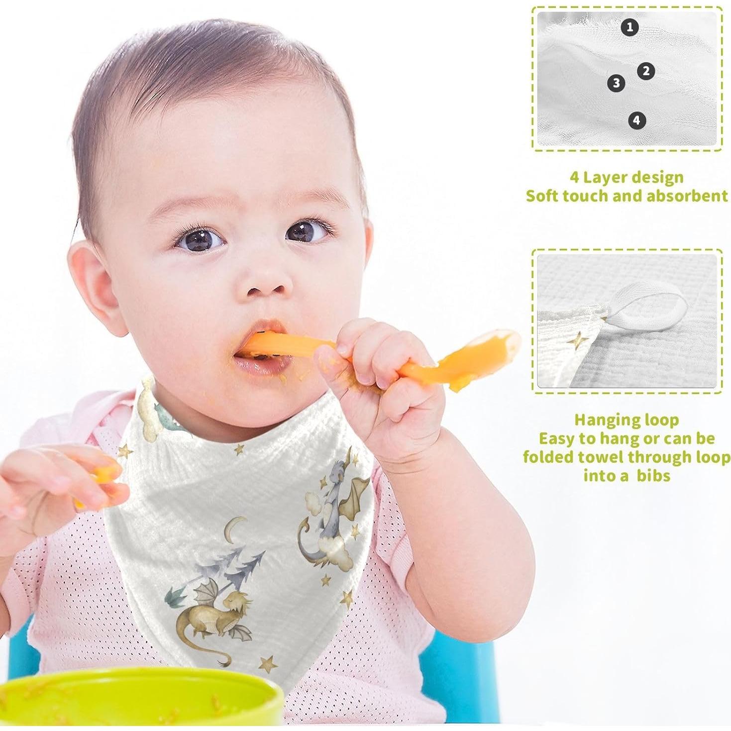 Paños de Muselina para Bebés vvfelixl 30x30 cm 3 Piezas