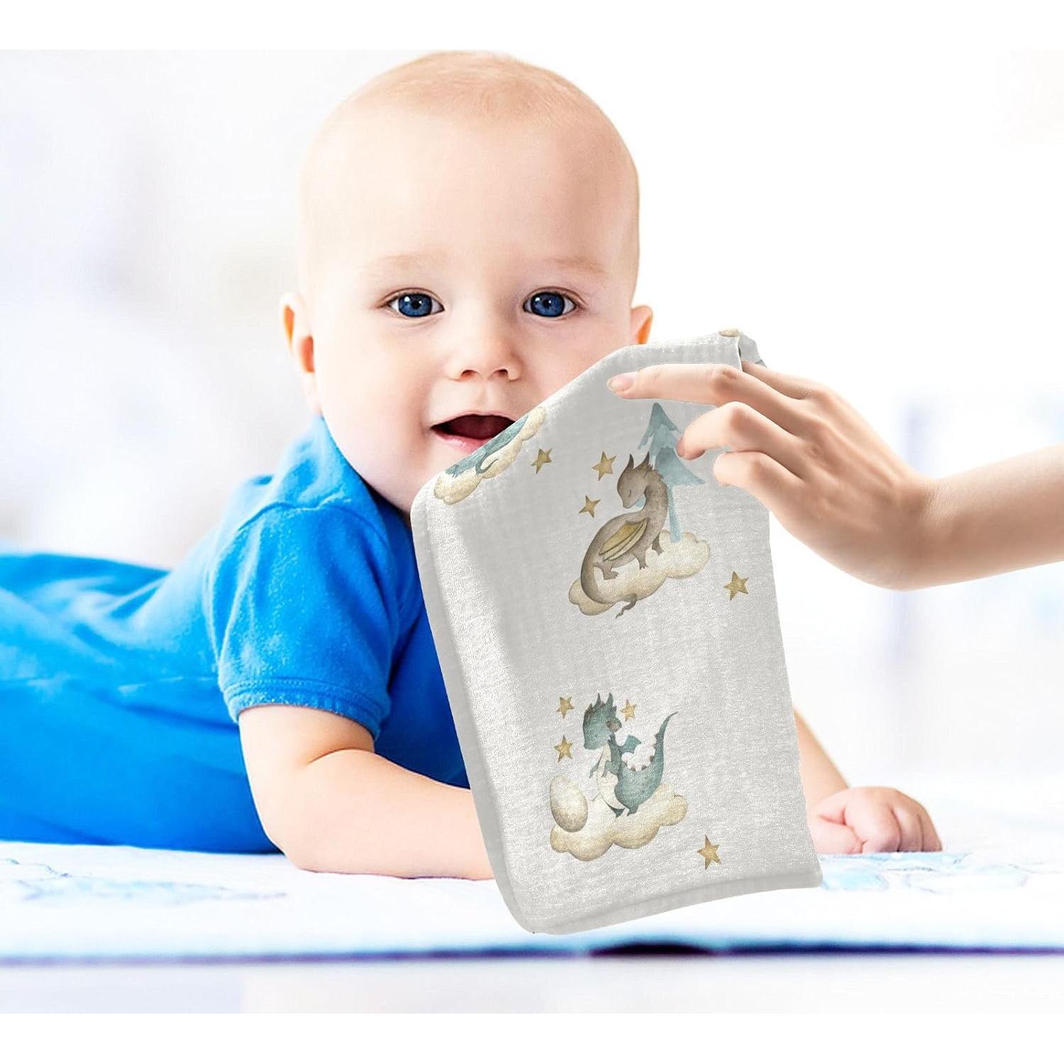 Paños de Muselina para Bebés vvfelixl 30x30 cm 3 Piezas