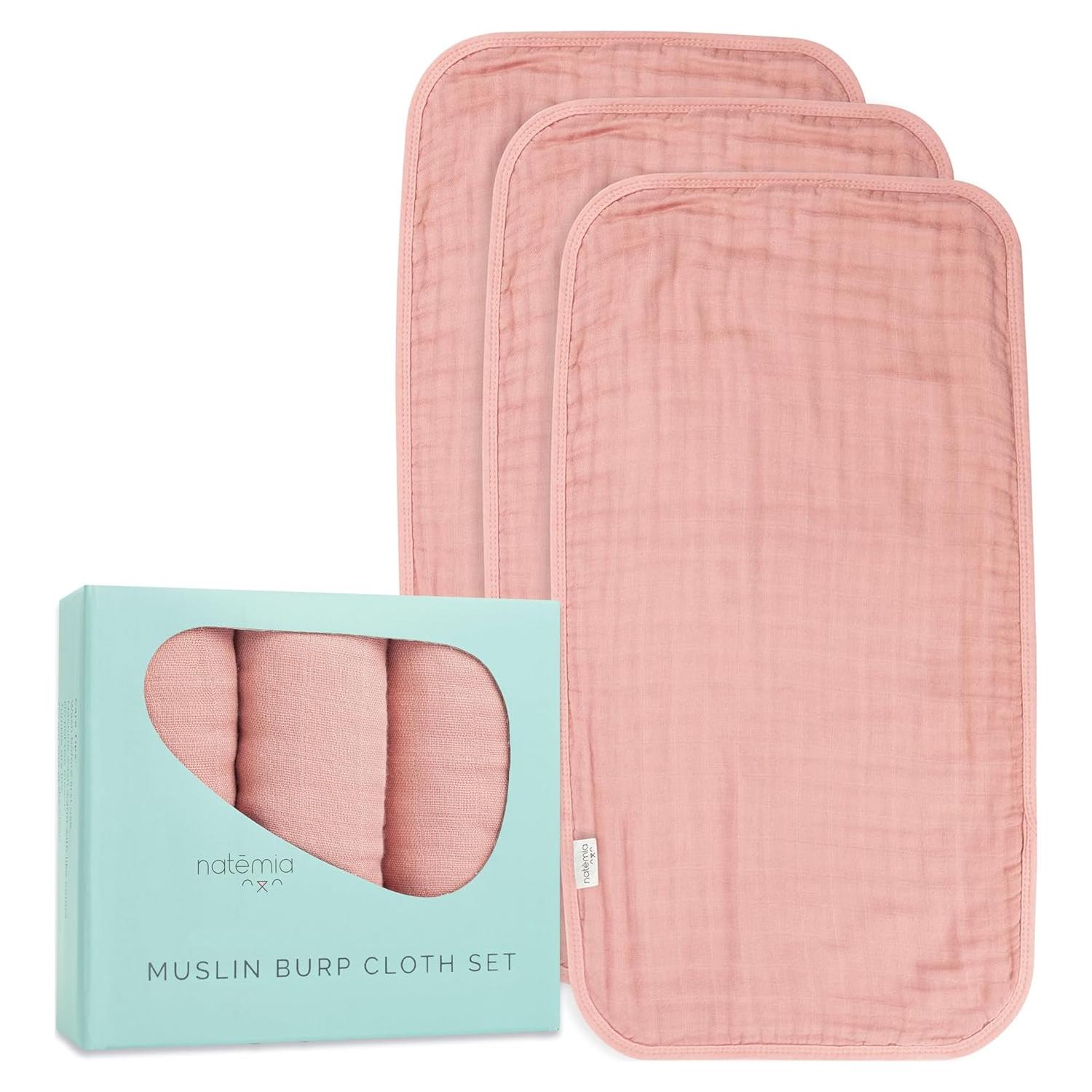 Pañales de Eructo Natemia - 3 Unidades Muselina 53x28 cm