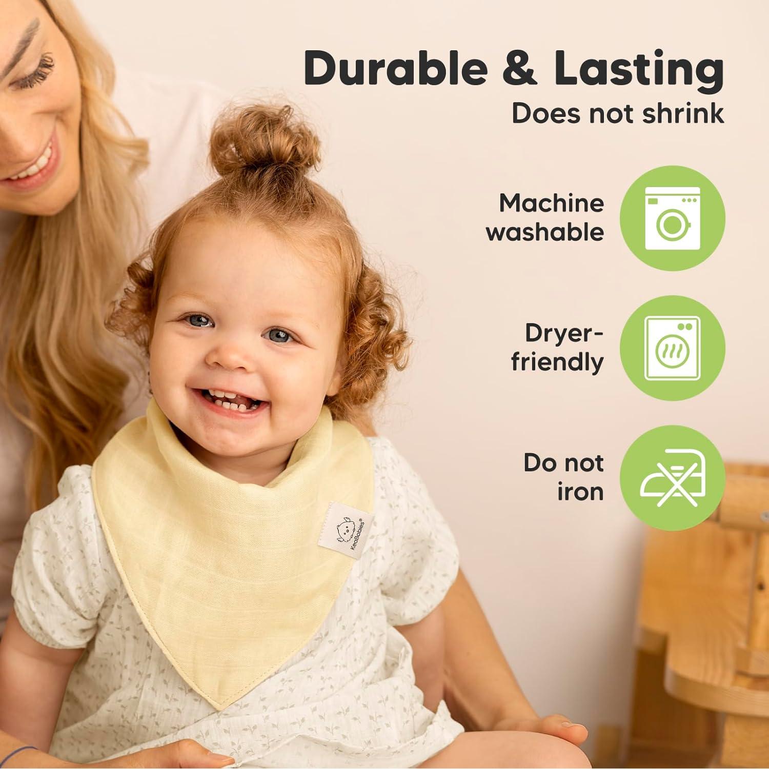 Paquete de 8 Baberos de Muselina KeaBabies Mirage Unisex