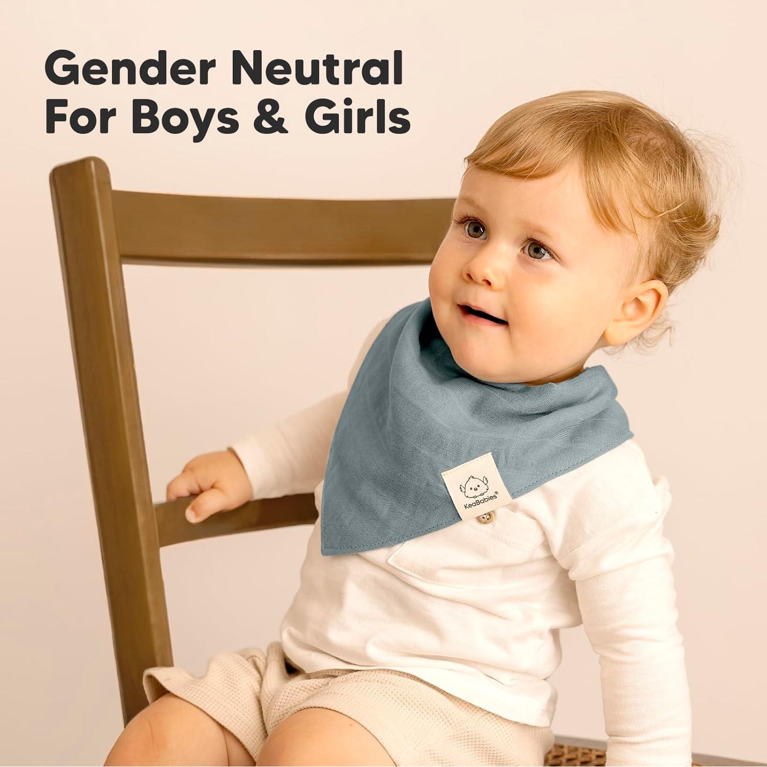 Paquete de 8 Baberos de Muselina KeaBabies Mirage Unisex