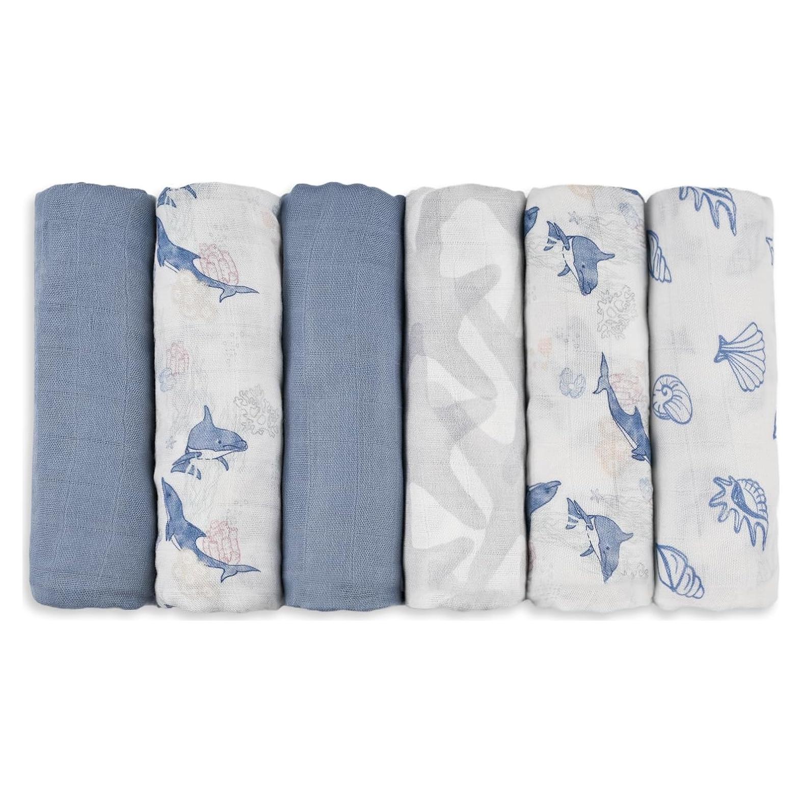 Paños de Eructo LYRICHOM BABY 70% Viscosa 6 Piezas 70x70cm