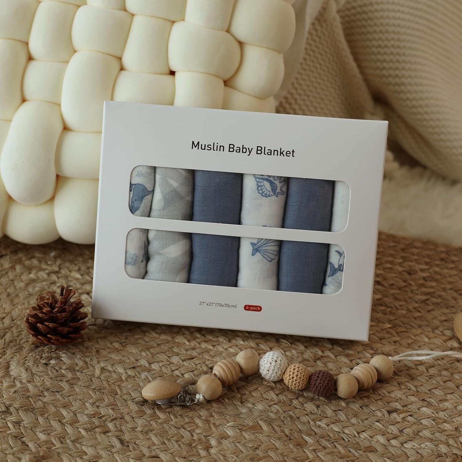 Paños de Eructo LYRICHOM BABY 70% Viscosa 6 Piezas 70x70cm