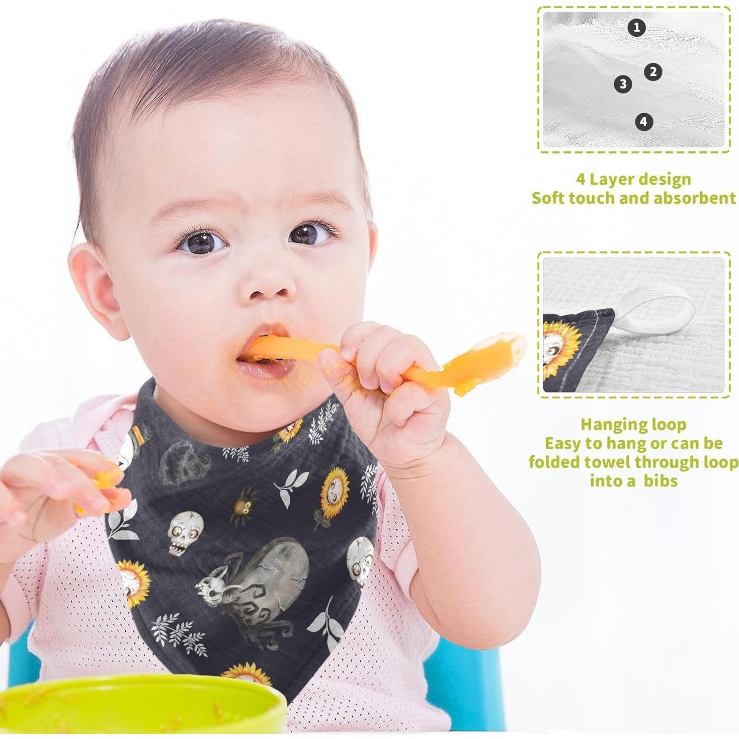 Pañales de Muselina Halloween vvfelixl 30x30 cm 5 Piezas