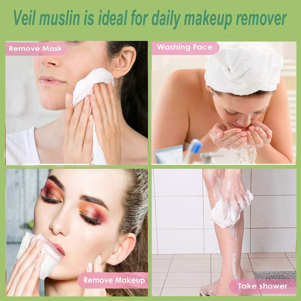Pack 20 Paños de Muselina Ecológicos Yaosan para Limpiar Maquillaje
