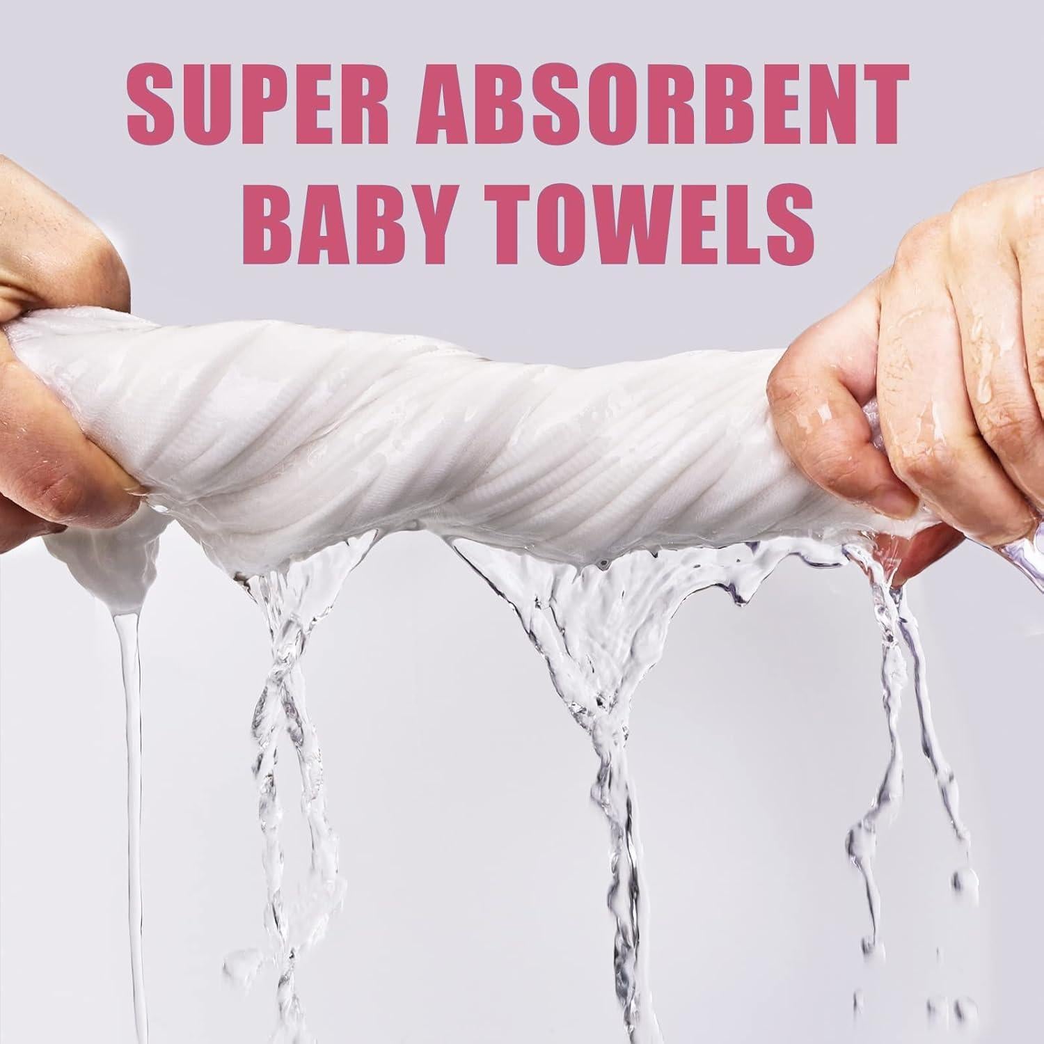 Juego de 3 Toallas de Baño Muselina WinReal 101.6x101.6 cm