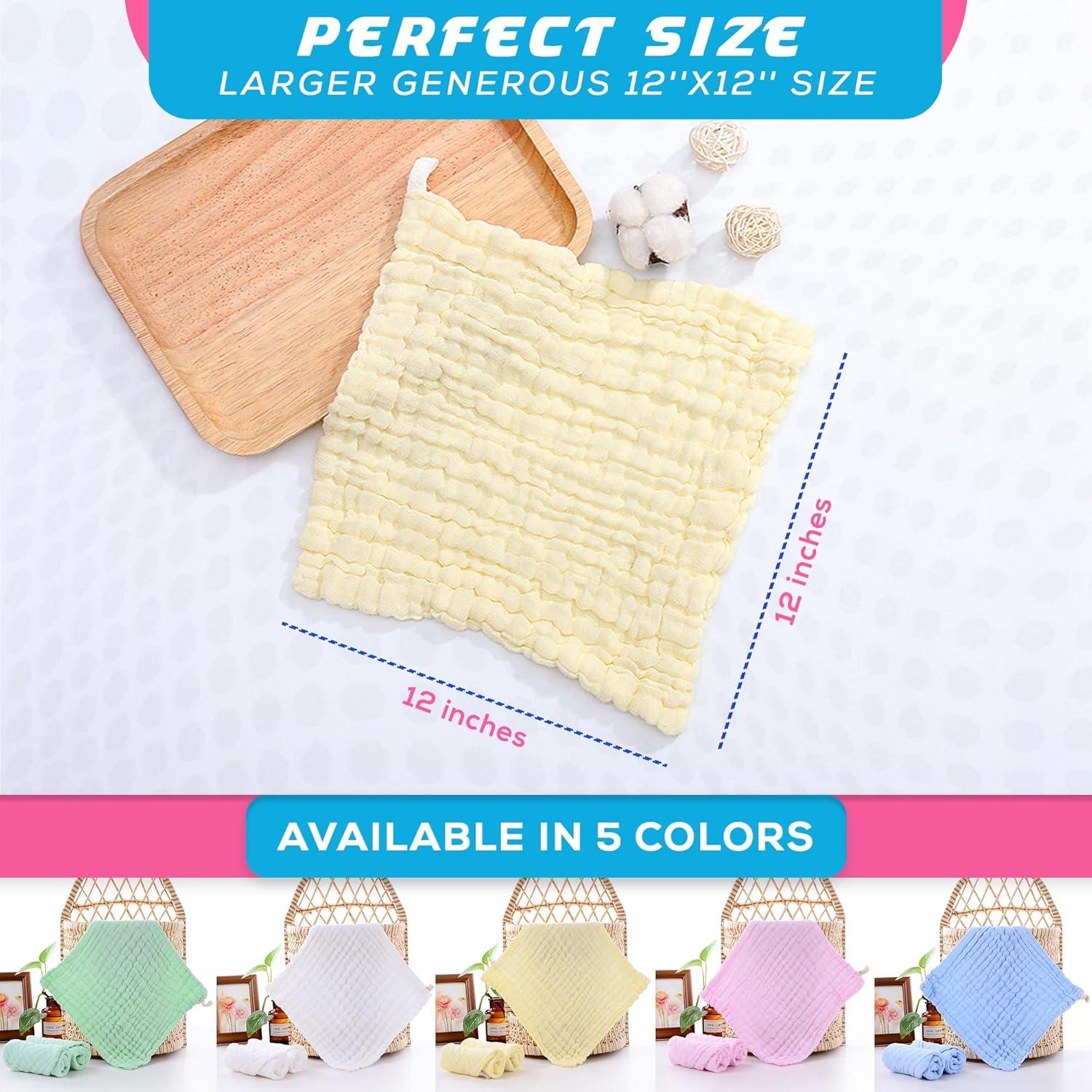 Paquete de 10 Paños de Muselina Dream Picks 30x30 cm Algodón