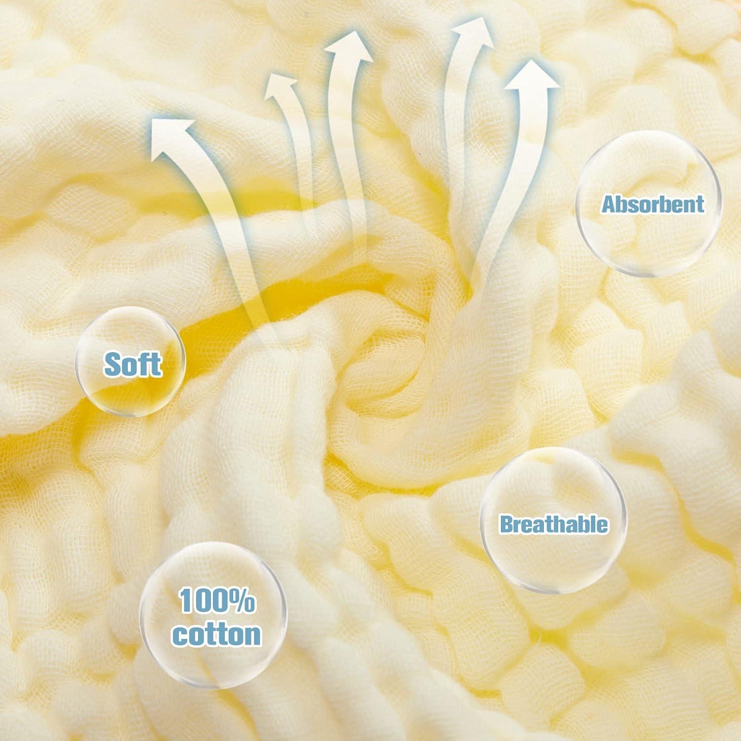 Paquete de 20 Pañales de Muselina Tudomro 50x25 cm Algodón