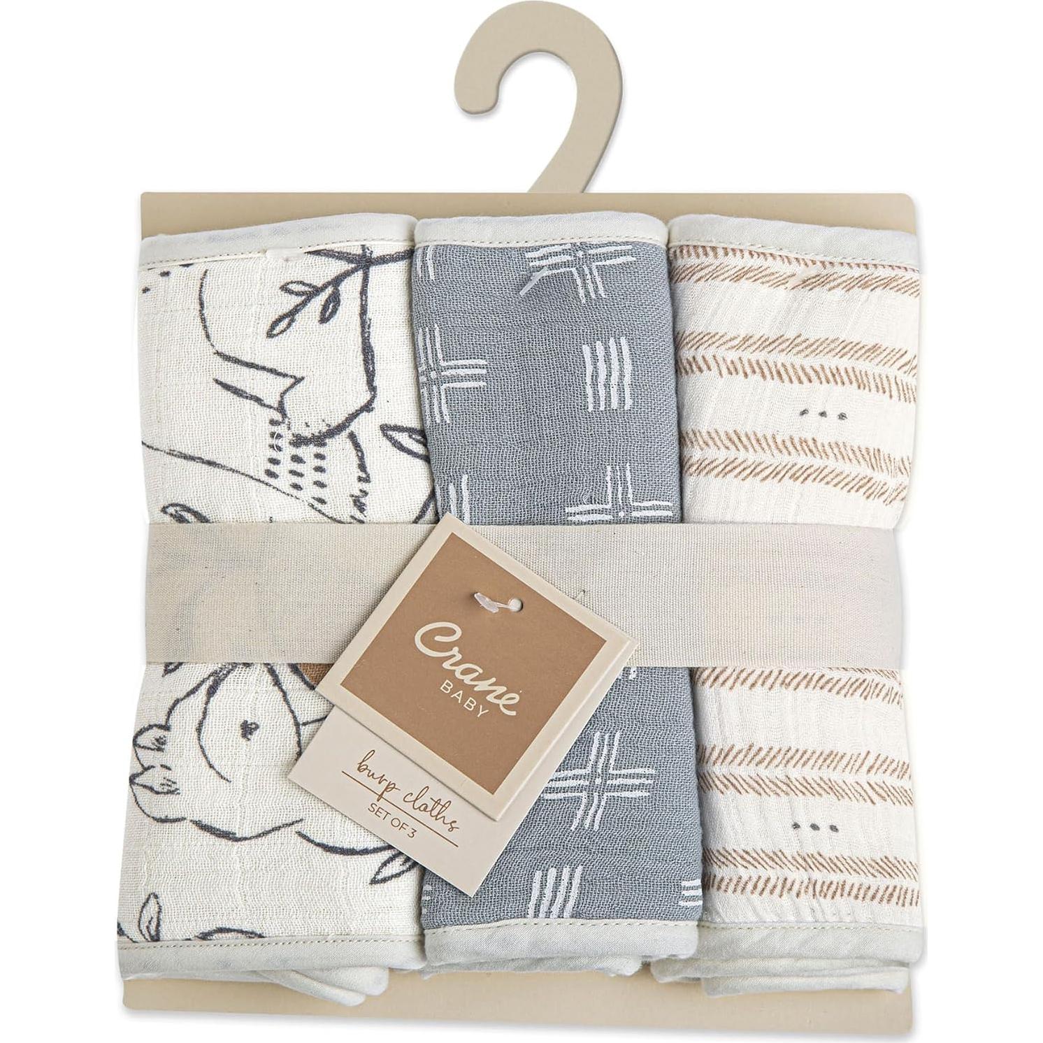 Pañales de Muselina Crane Baby - Animales del Bosque, 50x20 cm