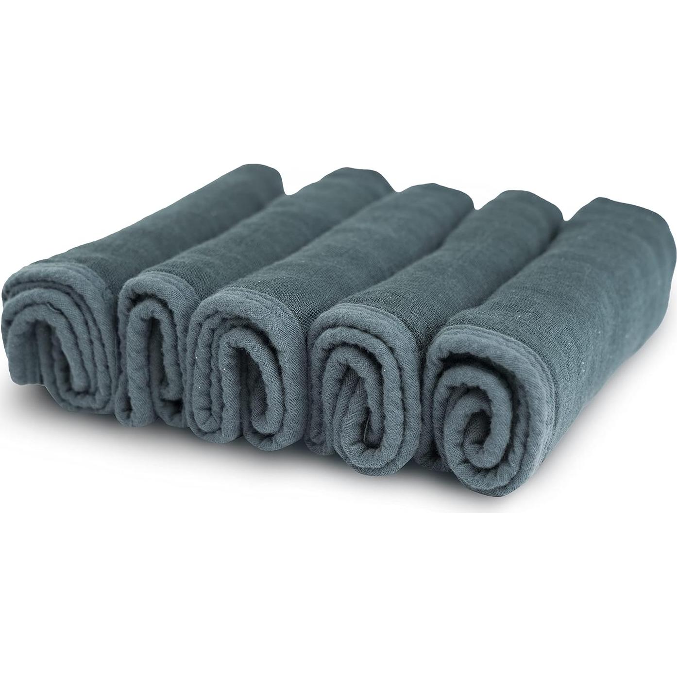 Toallas de Lavado para Bebés Natemia - 5 Piezas Hipoalergénicas