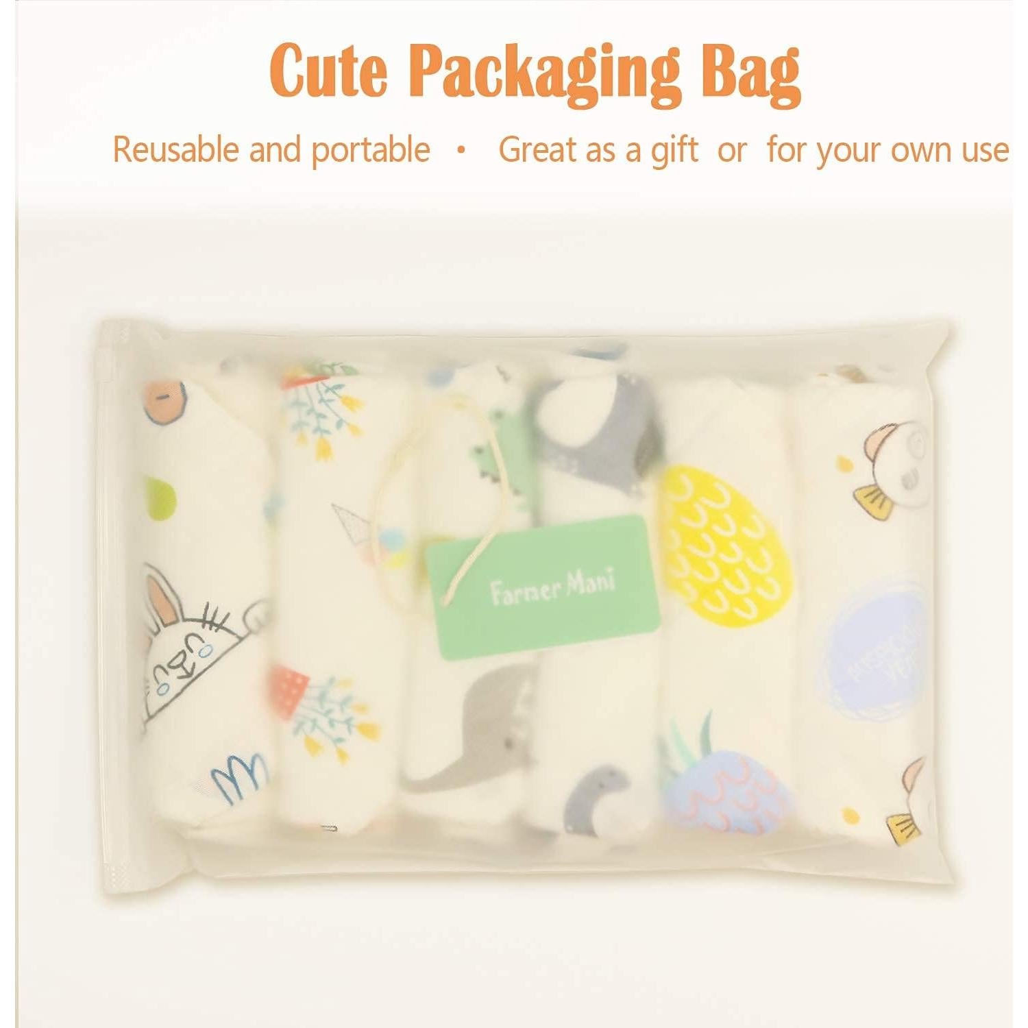 Juego de Toallitas de Muselina para Bebés Farmer Mani 30x30cm