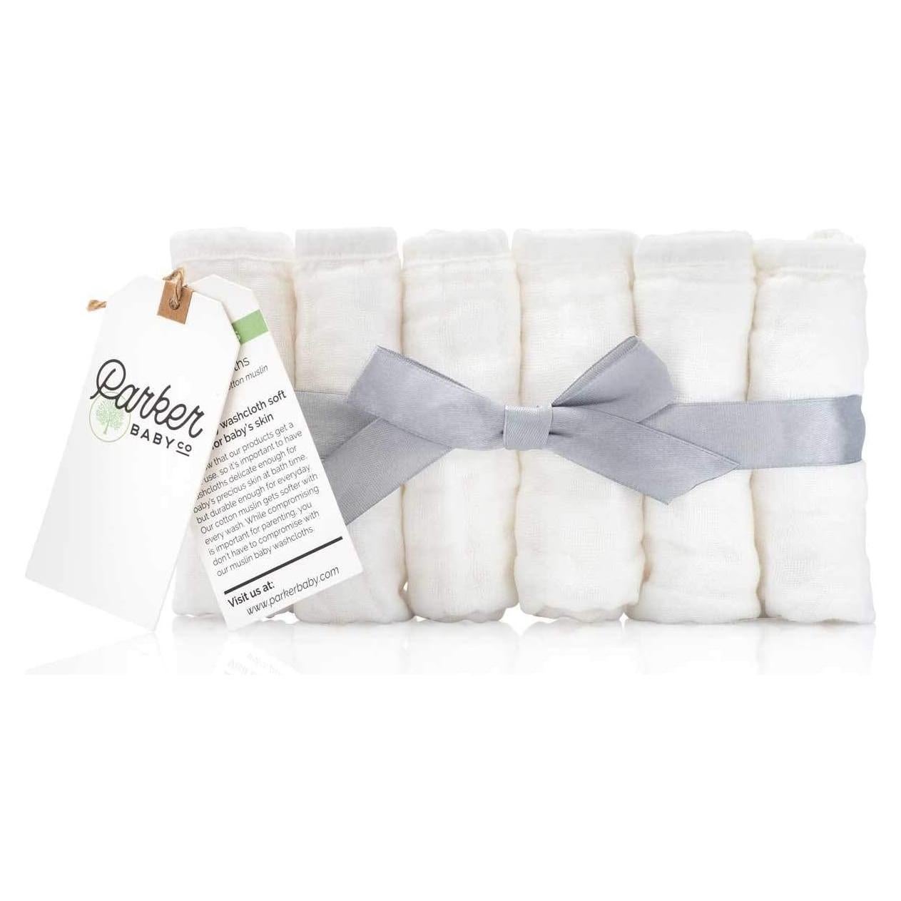 Paños de Baño Parker Baby Co. - 6 Paños de Algodón Muslin 25.4cm