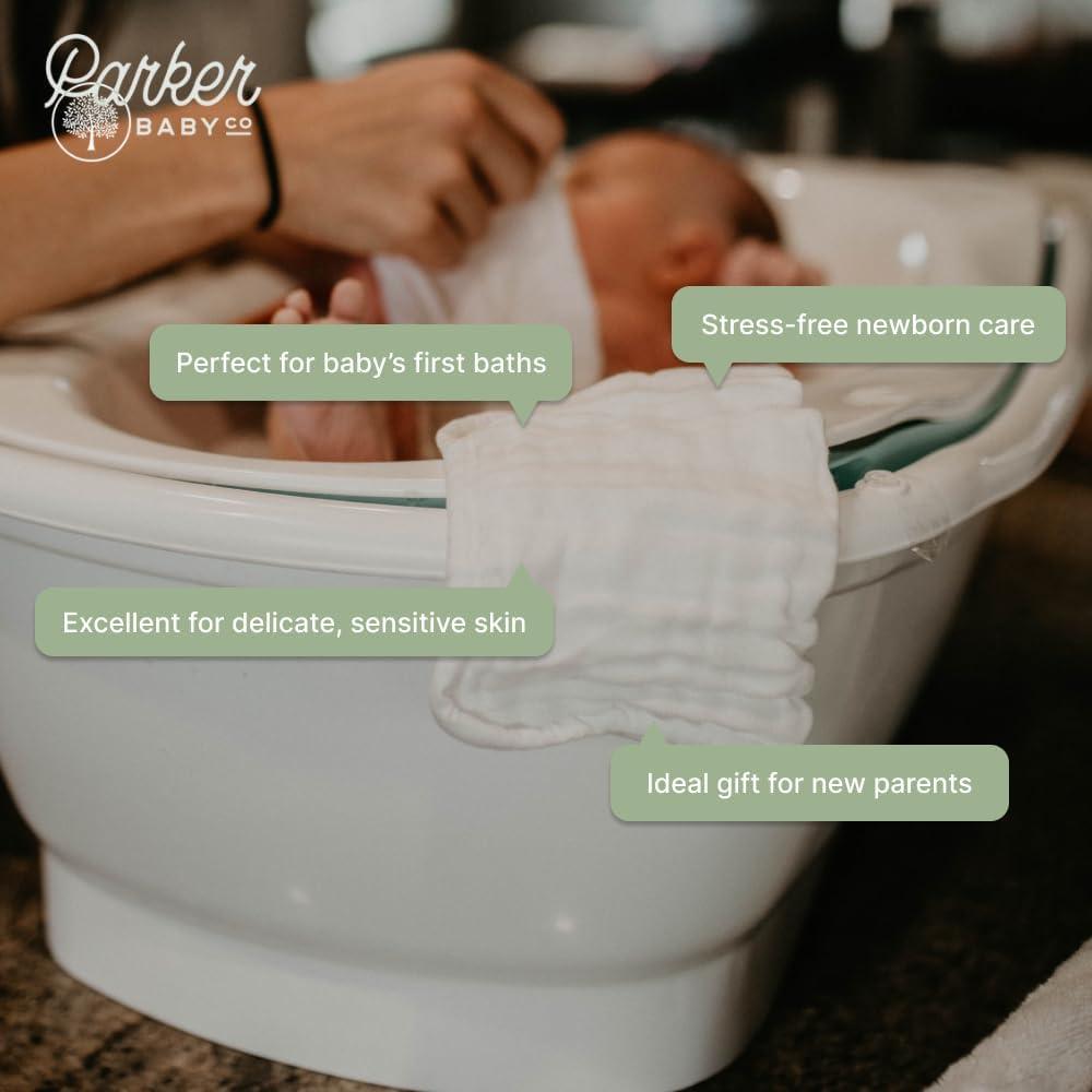 Paños de Baño Parker Baby Co. - 6 Paños de Algodón Muslin 25.4cm