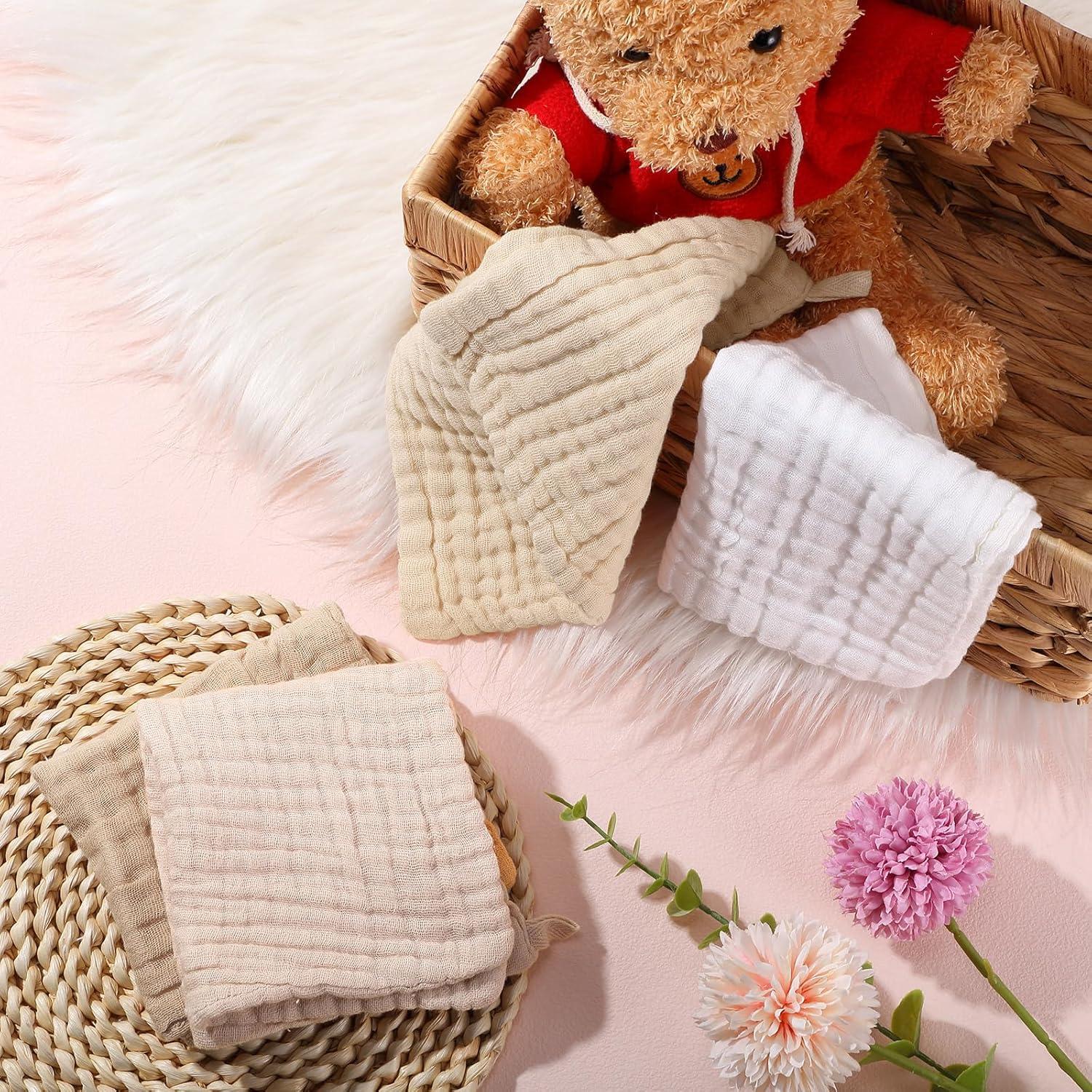 8 Paños de Lavado para Bebés SmoothNovelty 30x30 cm Algodón