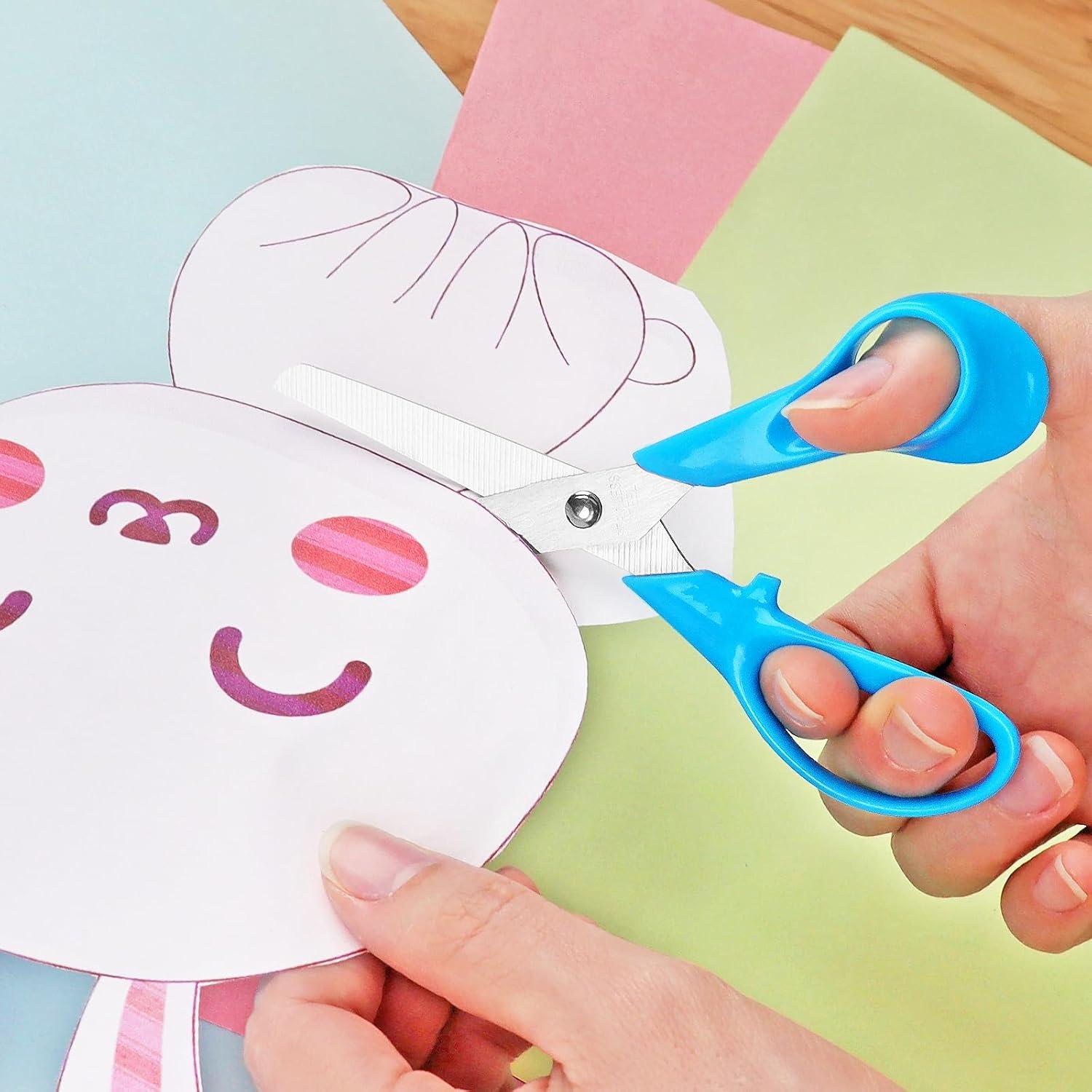 Tijeras para Niños Asdirne 5" Punta Romo Seguridad Paquete 3