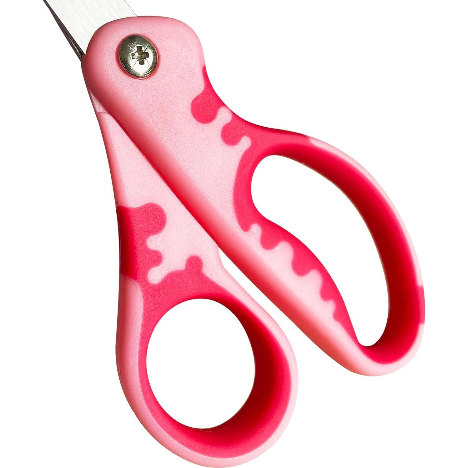 Tijeras para Niños Oiijiok con Funda Punta Roma - Paquete de 5