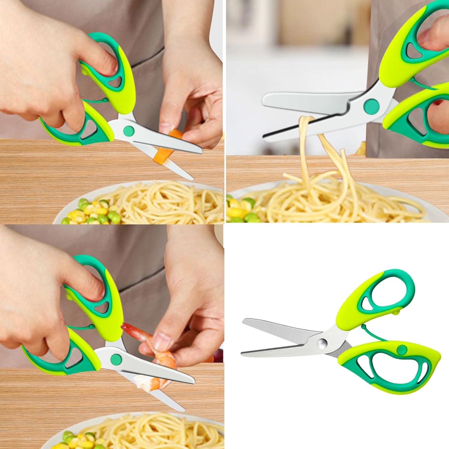 Tijeras de Cocina para Bebé KUONIIY con Estuche de Viaje