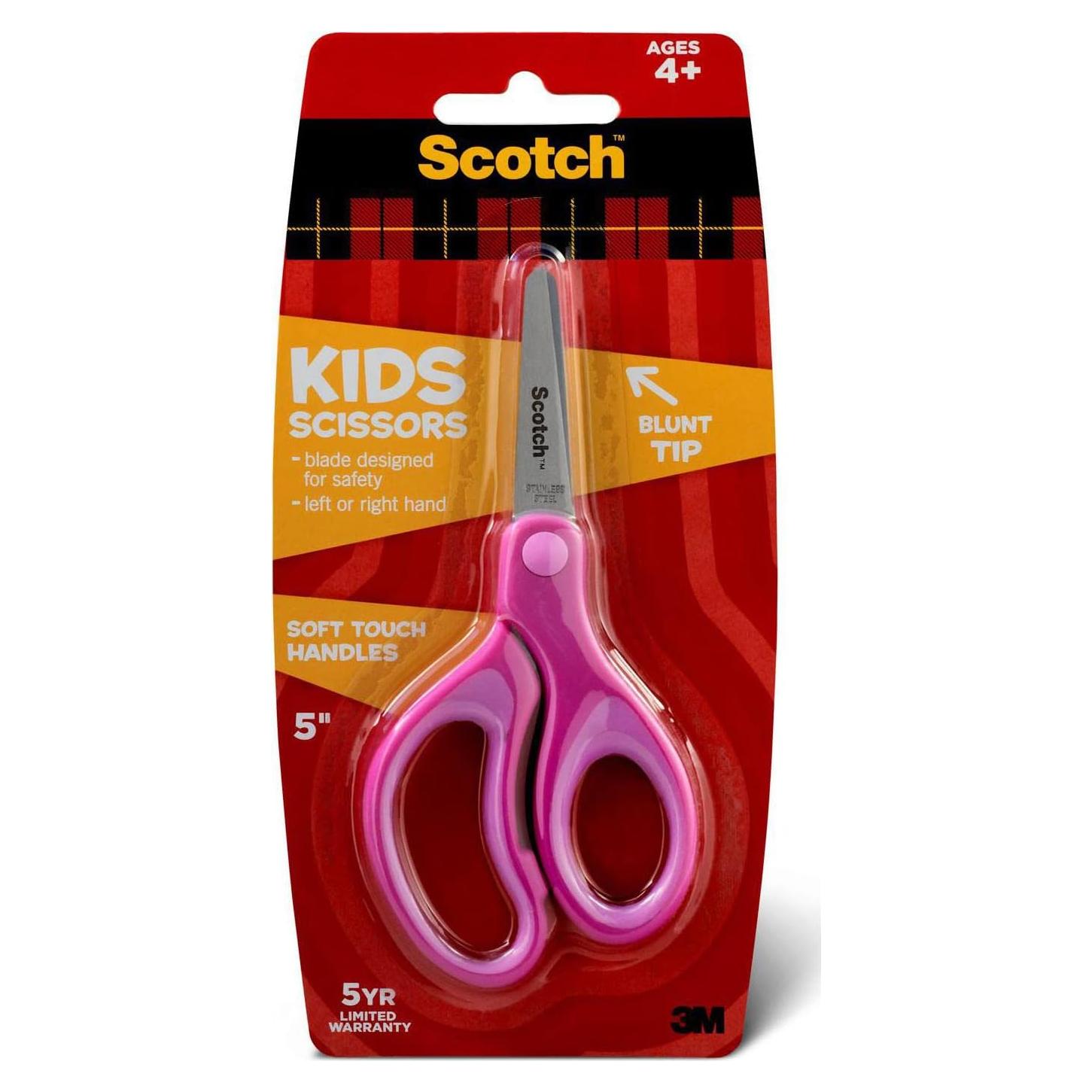 Tijeras para Niños Scotch 1442B 12.7 cm Punta Roma Colores