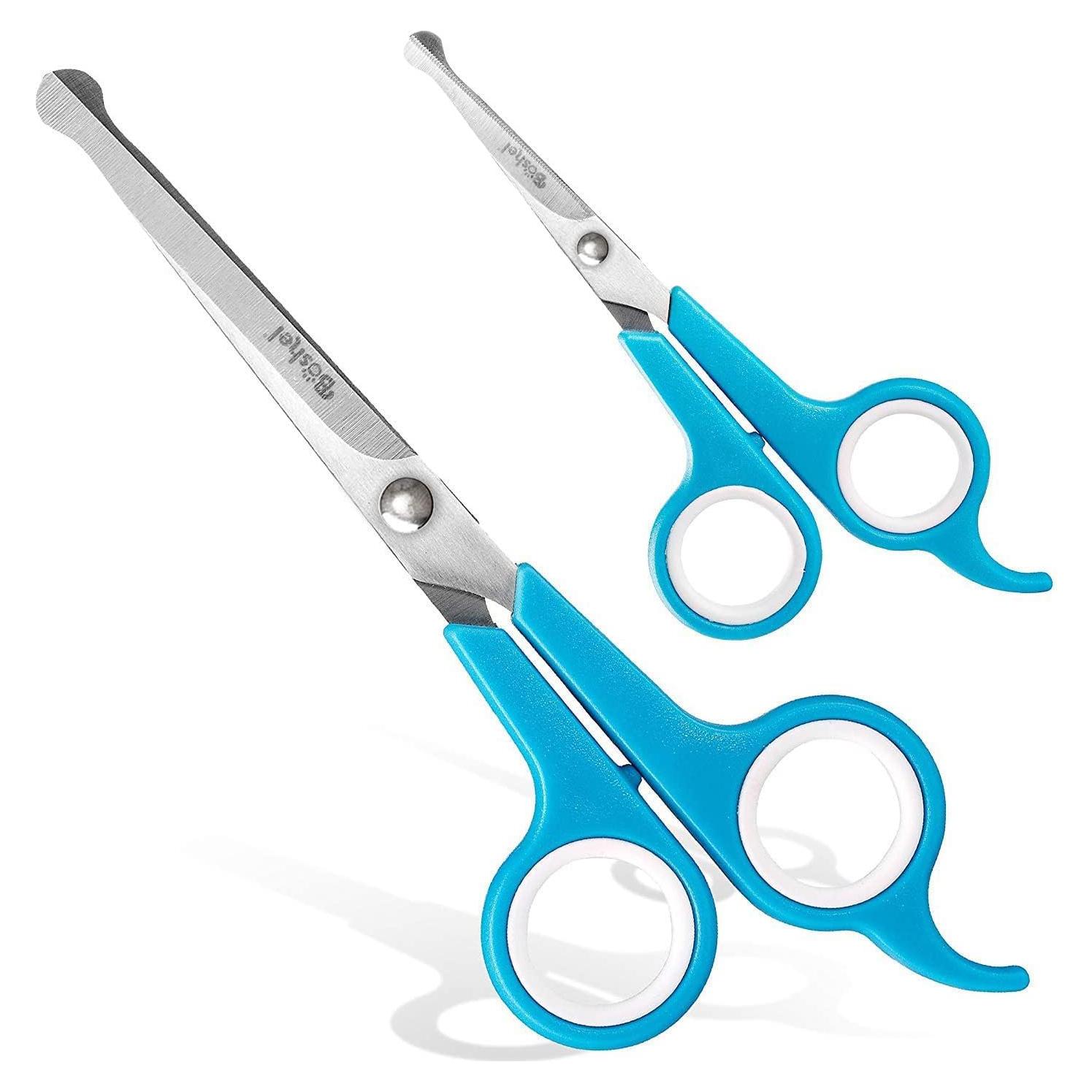 Tijeras de Aseo para Perros BOSHEL - Juego 2 Piezas Inoxidable