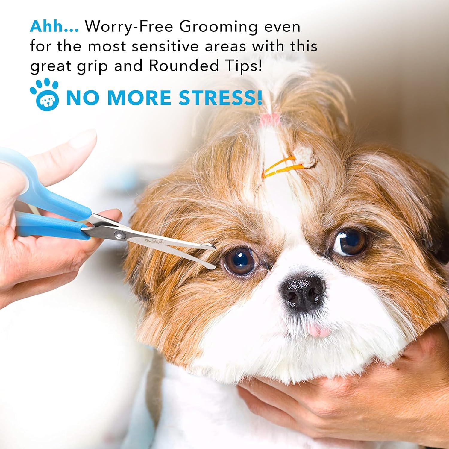Tijeras de Aseo para Perros BOSHEL - Juego 2 Piezas Inoxidable