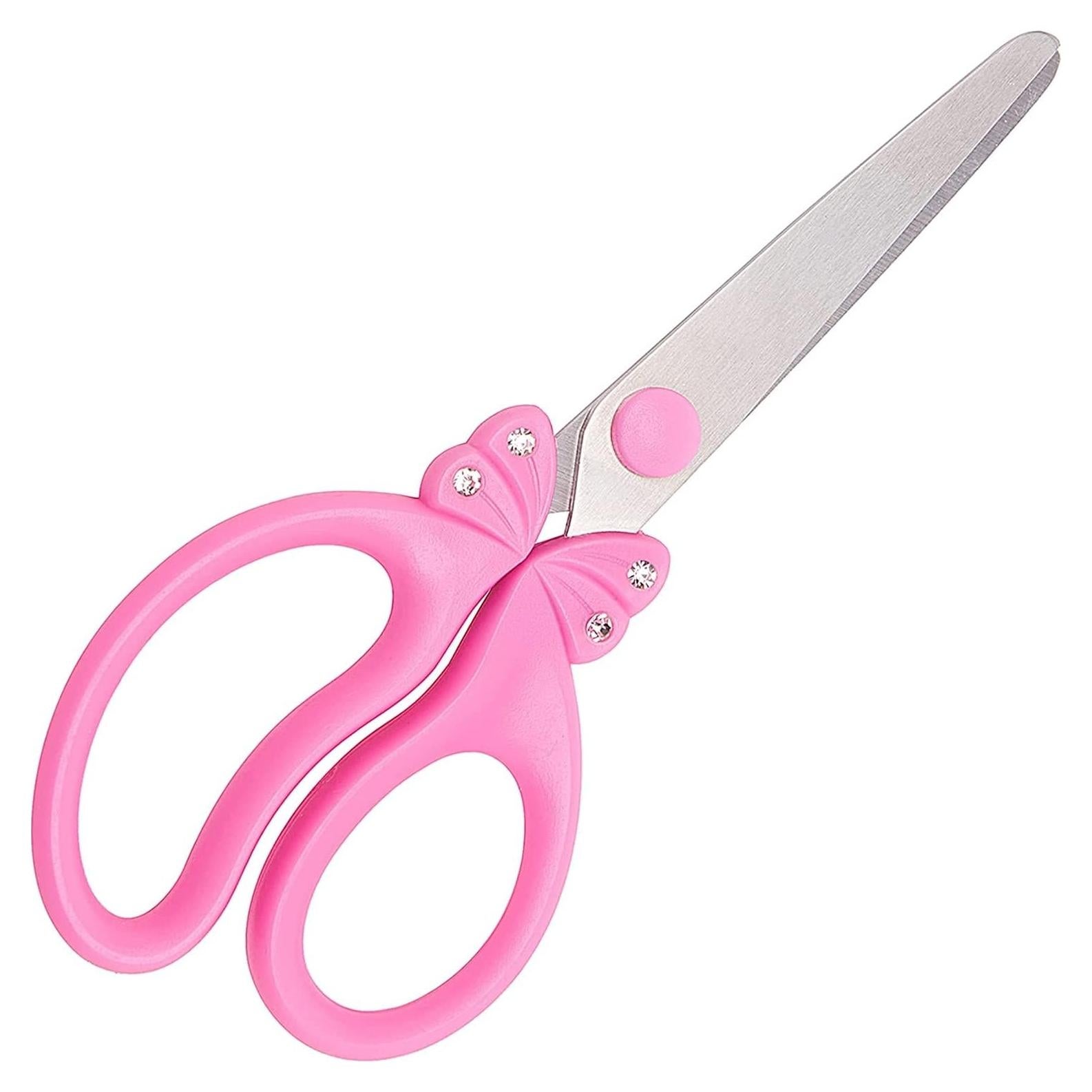 Tijeras para Niños SIXGOD Rosa 15 cm Punta Romana Seguras