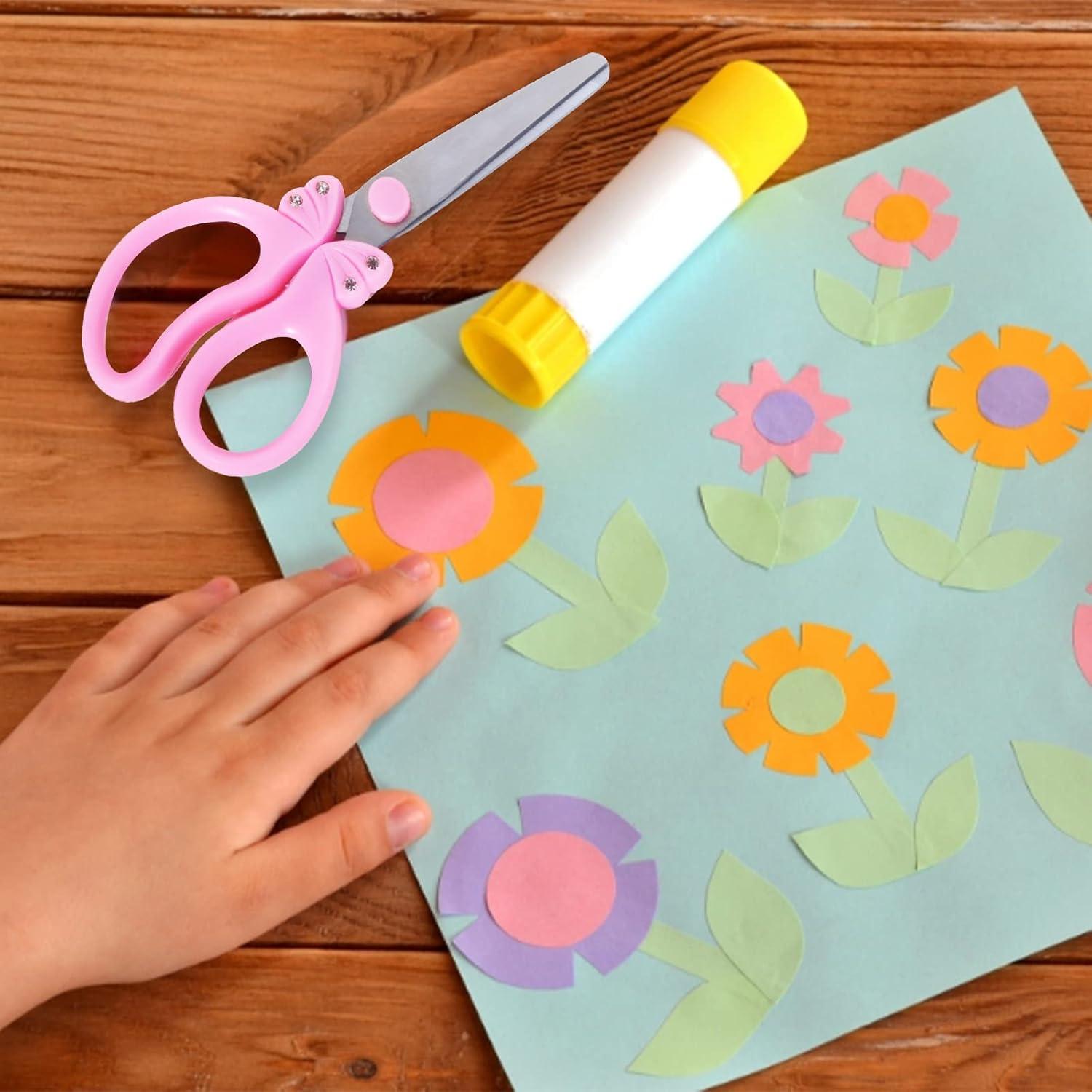 Tijeras para Niños SIXGOD Rosa 15 cm Punta Romana Seguras